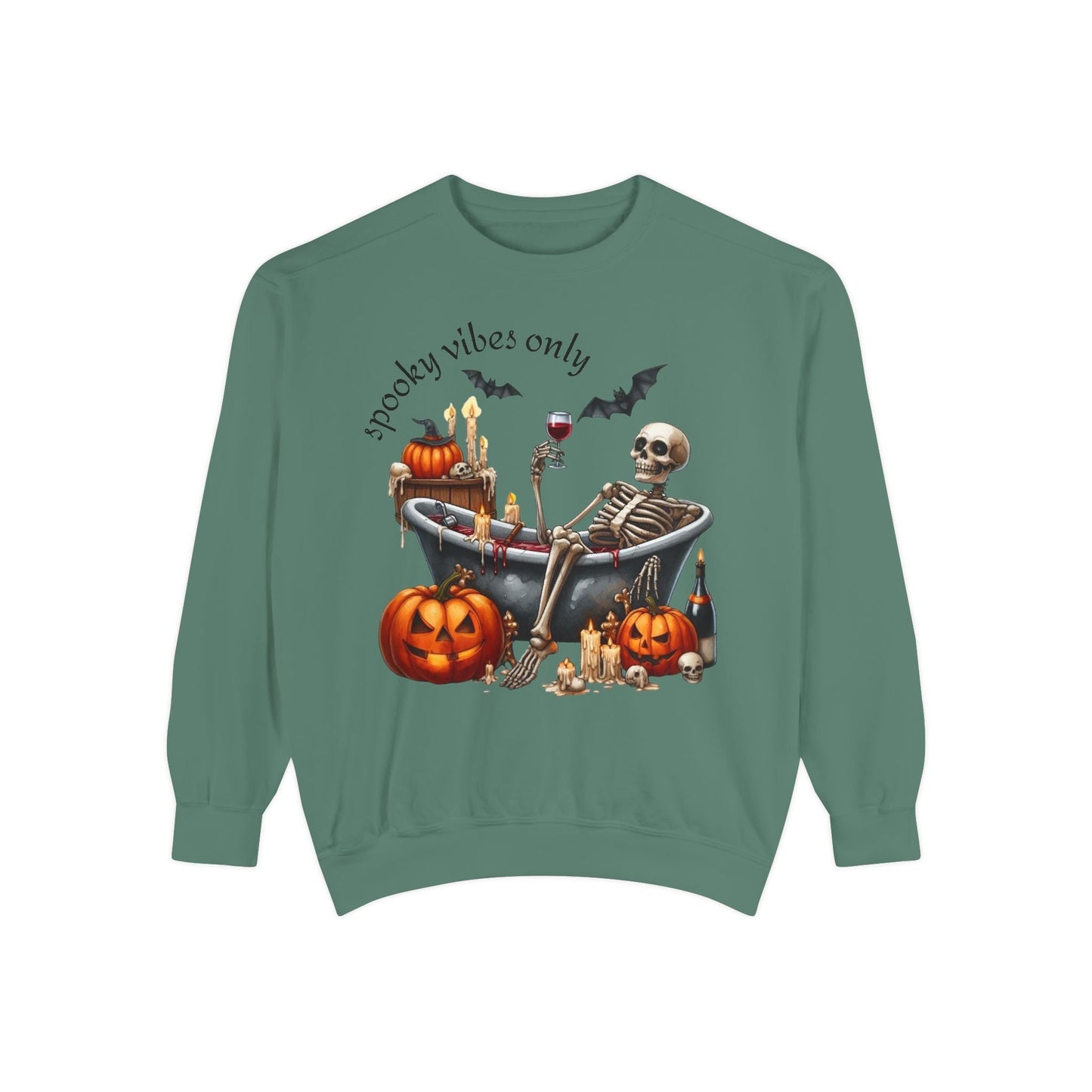 Spooky Vibes Only Sweatshirt, Halloween Sweatshirt, Unisex Fall Apparel, Cozy Trick or Treat Sweatshirt, Comfortable Halloween Gift, [...] - Metamorphosis Creations