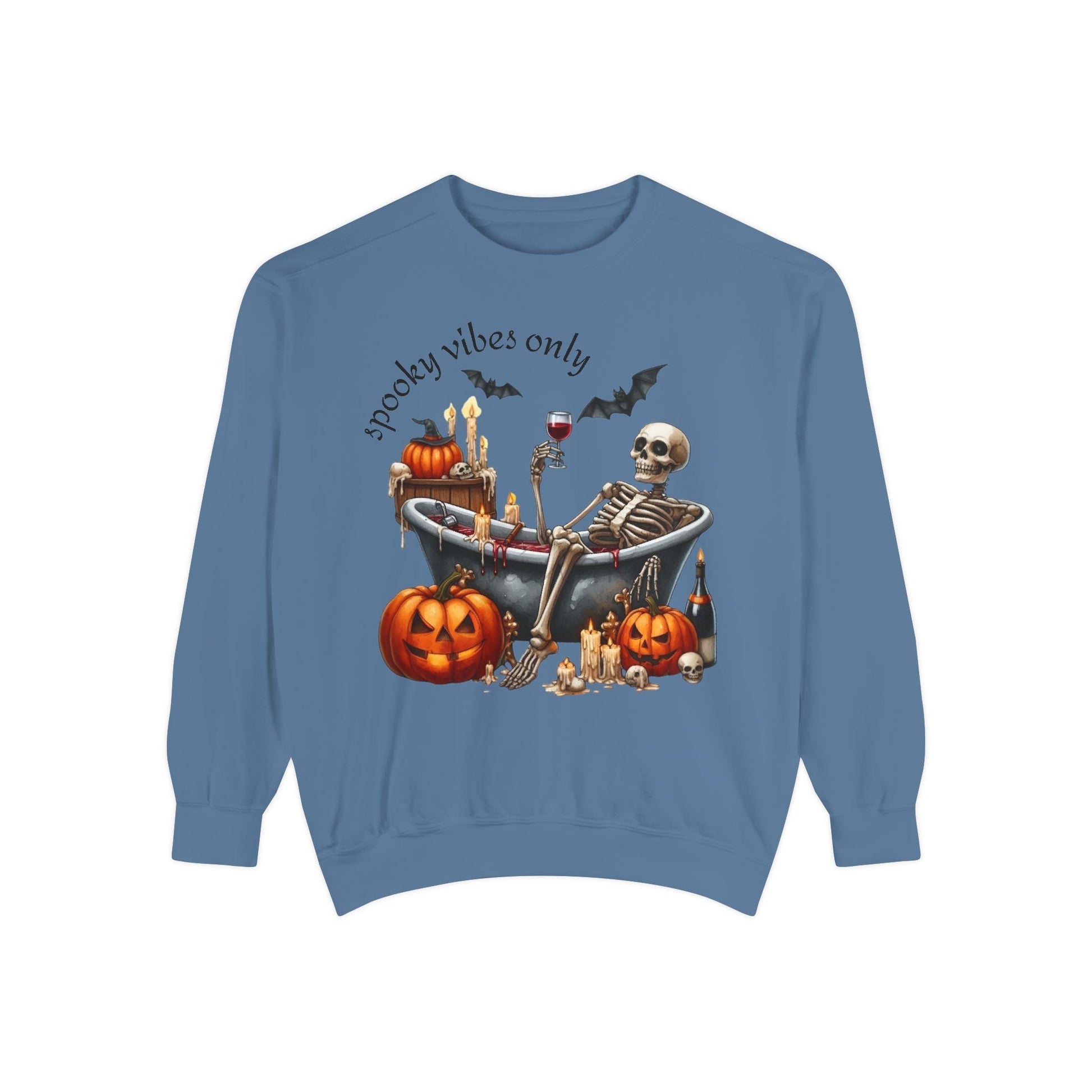 Spooky Vibes Only Sweatshirt, Halloween Sweatshirt, Unisex Fall Apparel, Cozy Trick or Treat Sweatshirt, Comfortable Halloween Gift, [...] - Metamorphosis Creations