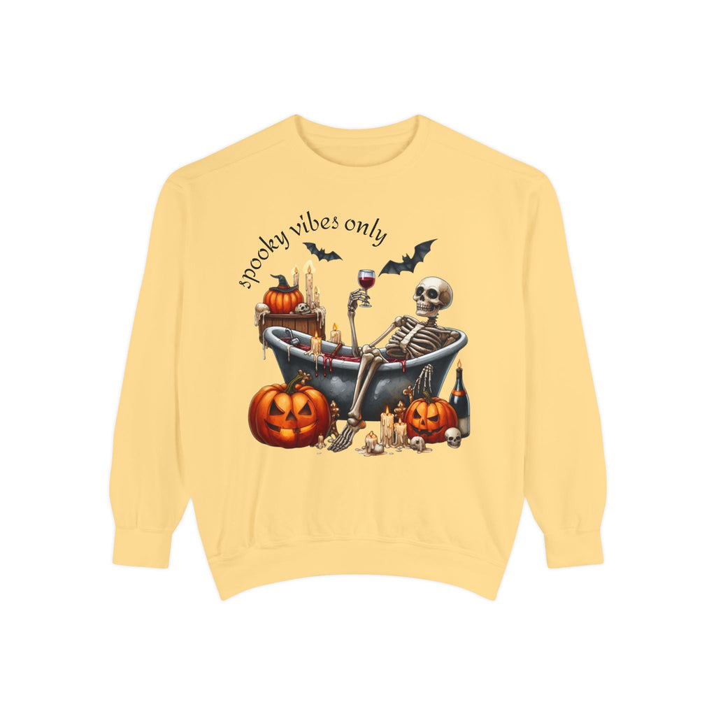 Spooky Vibes Only Sweatshirt, Halloween Sweatshirt, Unisex Fall Apparel, Cozy Trick or Treat Sweatshirt, Comfortable Halloween Gift, [...] - Metamorphosis Creations