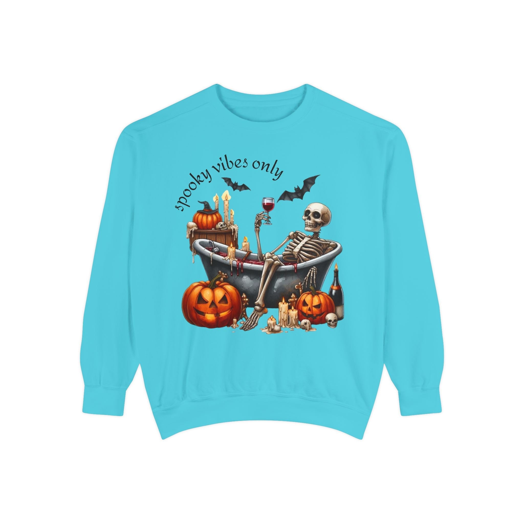 Spooky Vibes Only Sweatshirt, Halloween Sweatshirt, Unisex Fall Apparel, Cozy Trick or Treat Sweatshirt, Comfortable Halloween Gift, [...] - Metamorphosis Creations