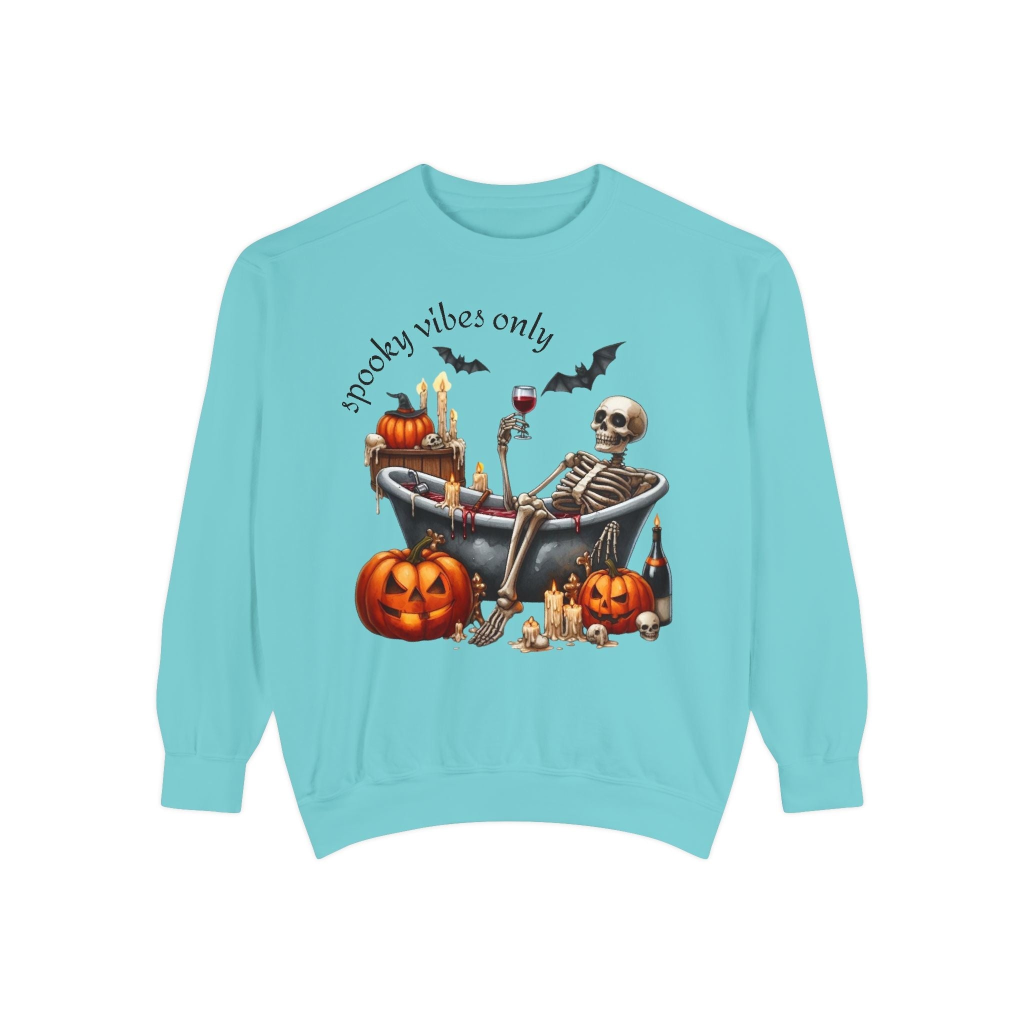 Spooky Vibes Only Sweatshirt, Halloween Sweatshirt, Unisex Fall Apparel, Cozy Trick or Treat Sweatshirt, Comfortable Halloween Gift, [...] - Metamorphosis Creations