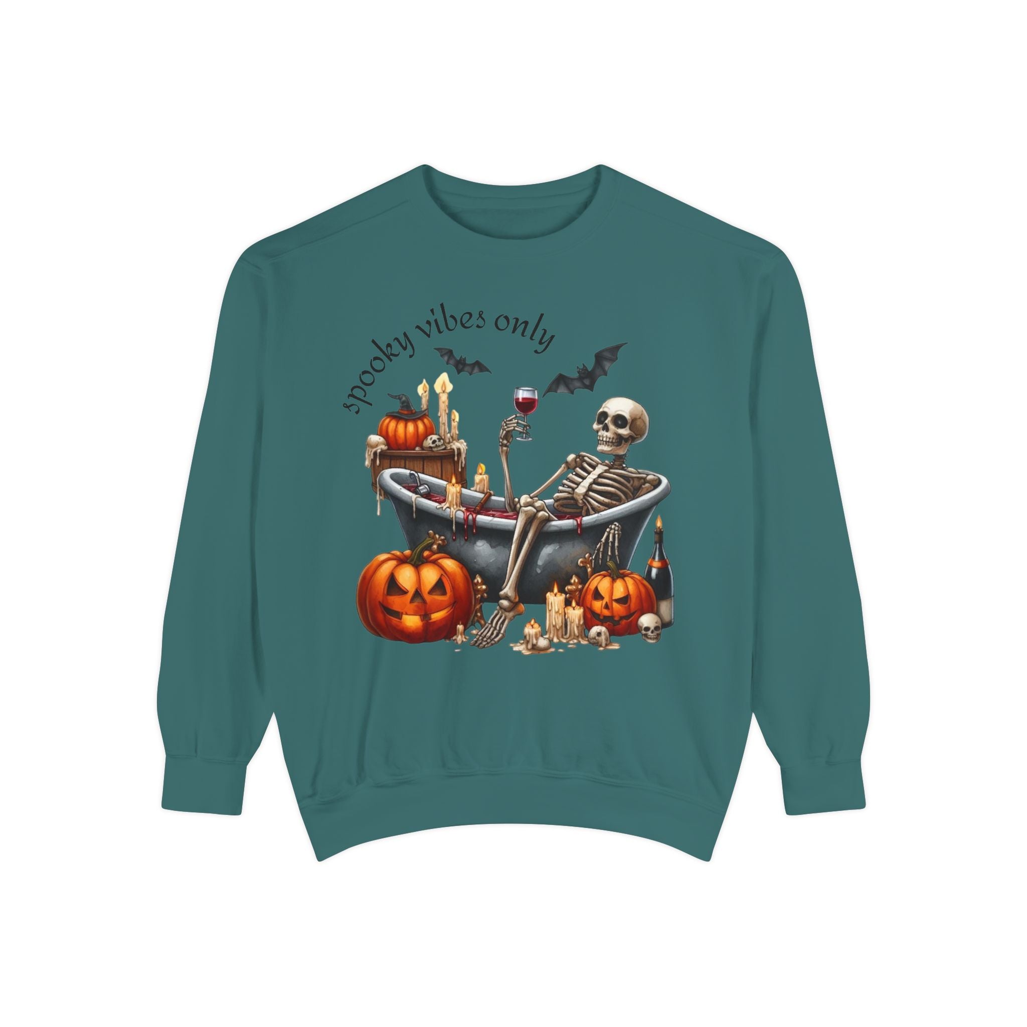 Spooky Vibes Only Sweatshirt, Halloween Sweatshirt, Unisex Fall Apparel, Cozy Trick or Treat Sweatshirt, Comfortable Halloween Gift, [...] - Metamorphosis Creations