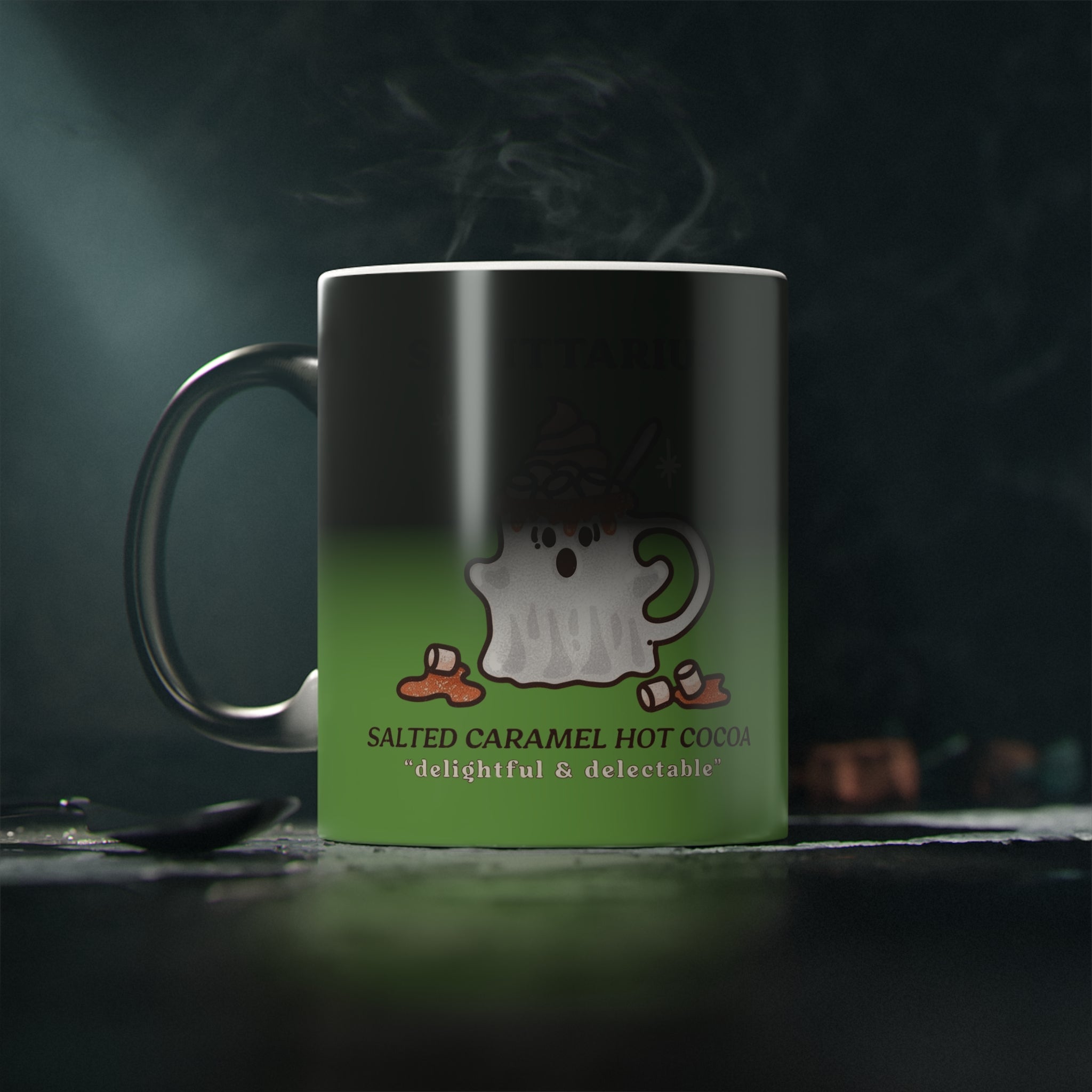Spooky Zodiac Magic Mug - Horoscope Coffee Cup, Astrology Gift, Unique Sagittarius Decor, Holiday Mug for Zodiac Lovers - Metamorphosis Creations