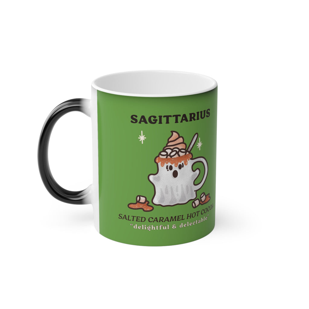 Spooky Zodiac Magic Mug - Horoscope Coffee Cup, Astrology Gift, Unique Sagittarius Decor, Holiday Mug for Zodiac Lovers - Metamorphosis Creations