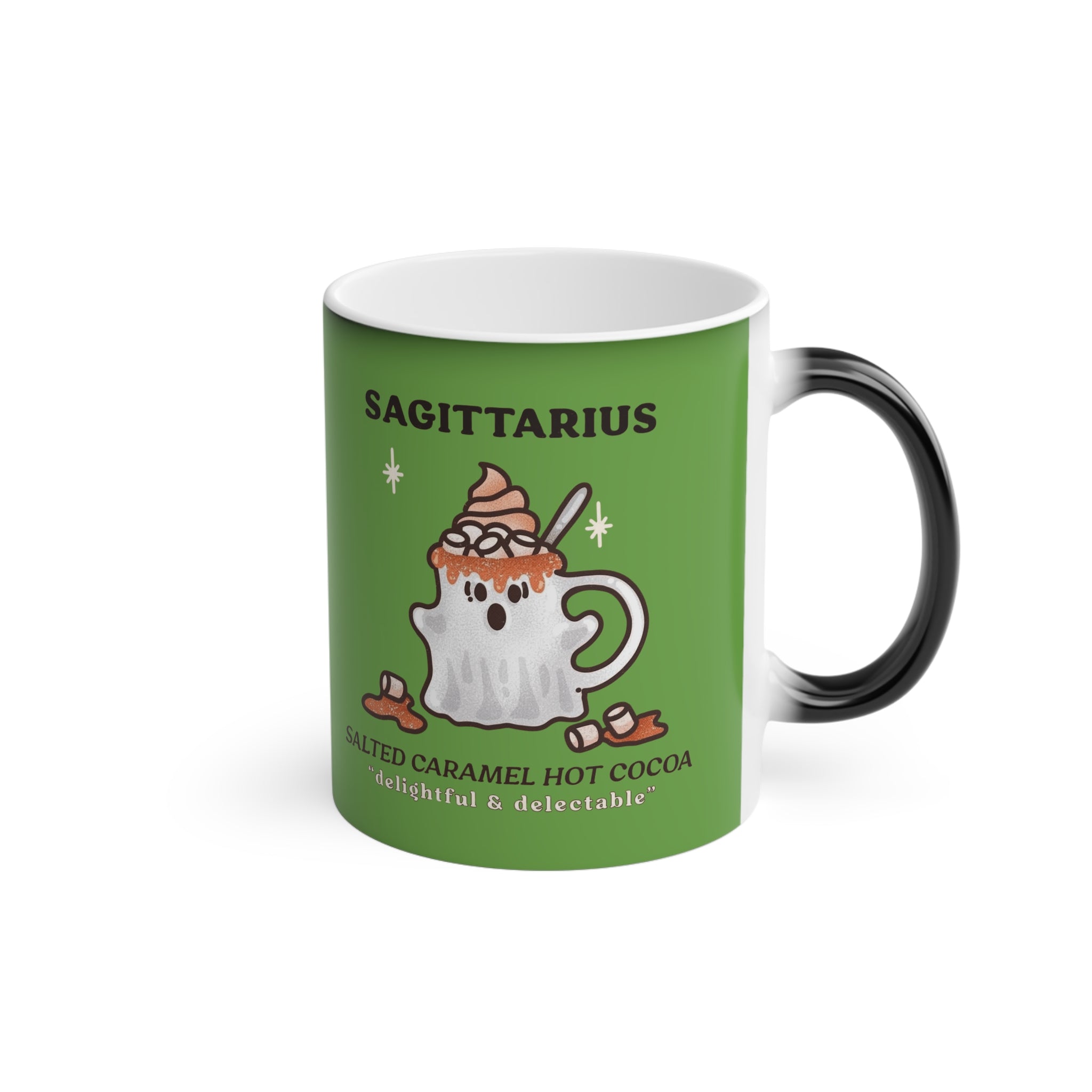Spooky Zodiac Magic Mug - Horoscope Coffee Cup, Astrology Gift, Unique Sagittarius Decor, Holiday Mug for Zodiac Lovers - Metamorphosis Creations