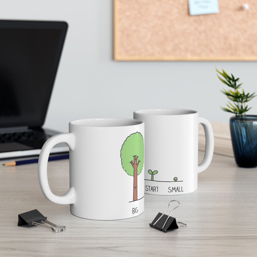 Start your day with meaning. Empowering Floral Mug | Power of Words | Inspirational Coffee Cup | Gift for Friends | Positive Affirmation | Home Decor | Self - Love - Metamorphosis Creations