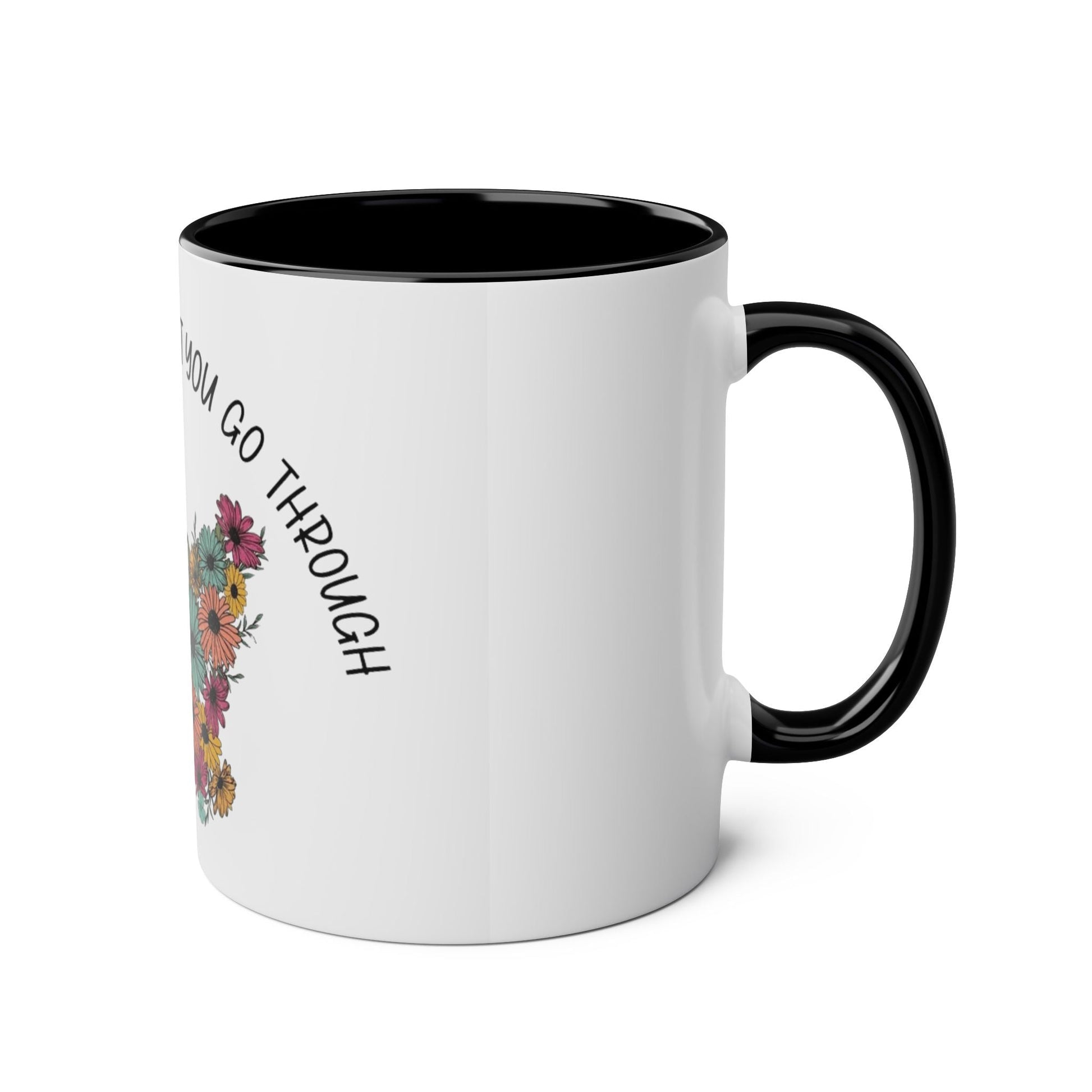 Start your day with meaning. Inspirational Two - Tone Mug for Growth Mindset, Butterfly Design, Coffee or Tea Lover Gift, Motivational Quote, Perfect for Self - Care - Metamorphosis Creations