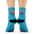 Step with Pride – From La Isla to NYC Patriotic Crew Socks for Special Occasions, Comfortable Socks, Casual Wear, Unique Fashion Accessory - Metamorphosis Creations