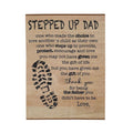 Stepped Up Dad Velveteen Plush Blanket - Cozy Gift for Father's Day, Dad's Birthday, or Any Occasion, Meaningful Keepsake, Soft Throw - Metamorphosis Creations