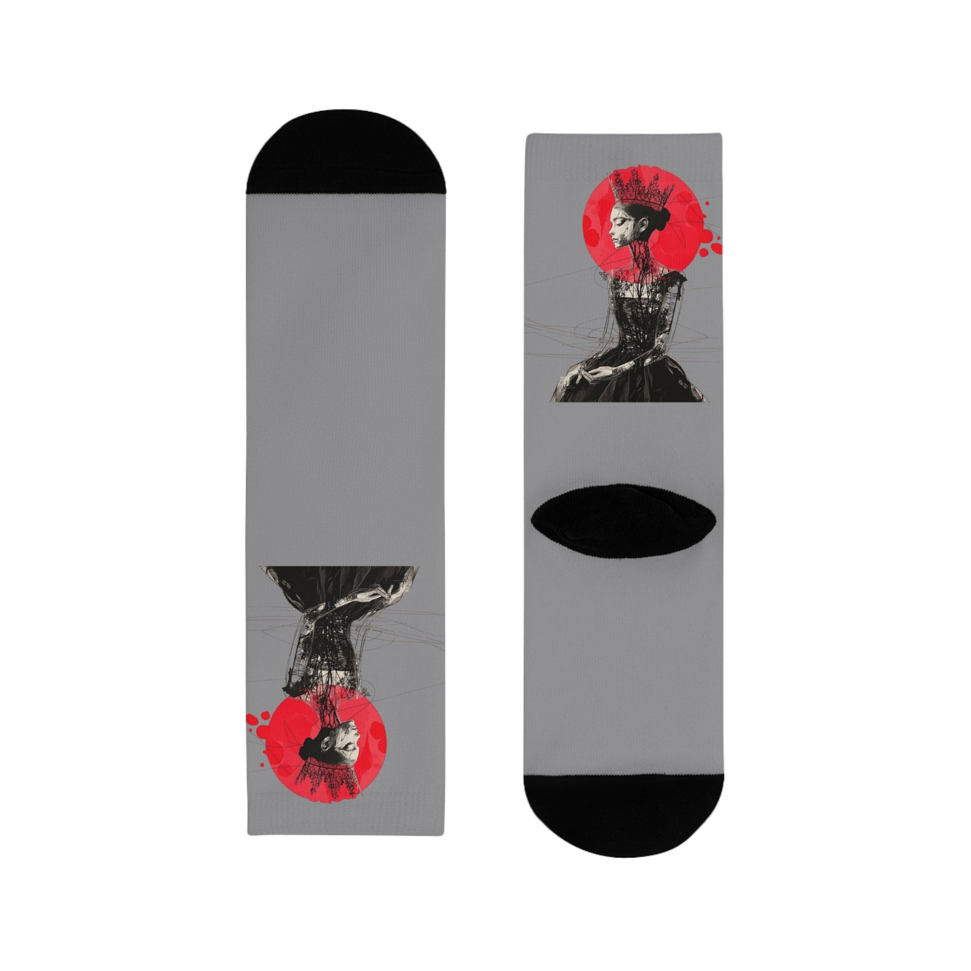 ✨ Style meets soul — right down to your toes. Stylish Sublimation Crew Socks - Unique Gift for Art Lovers, Trendy Sock Designs, Fashionable Accessories, Perfect for Everyday Wear, [...] - Metamorphosis Creations