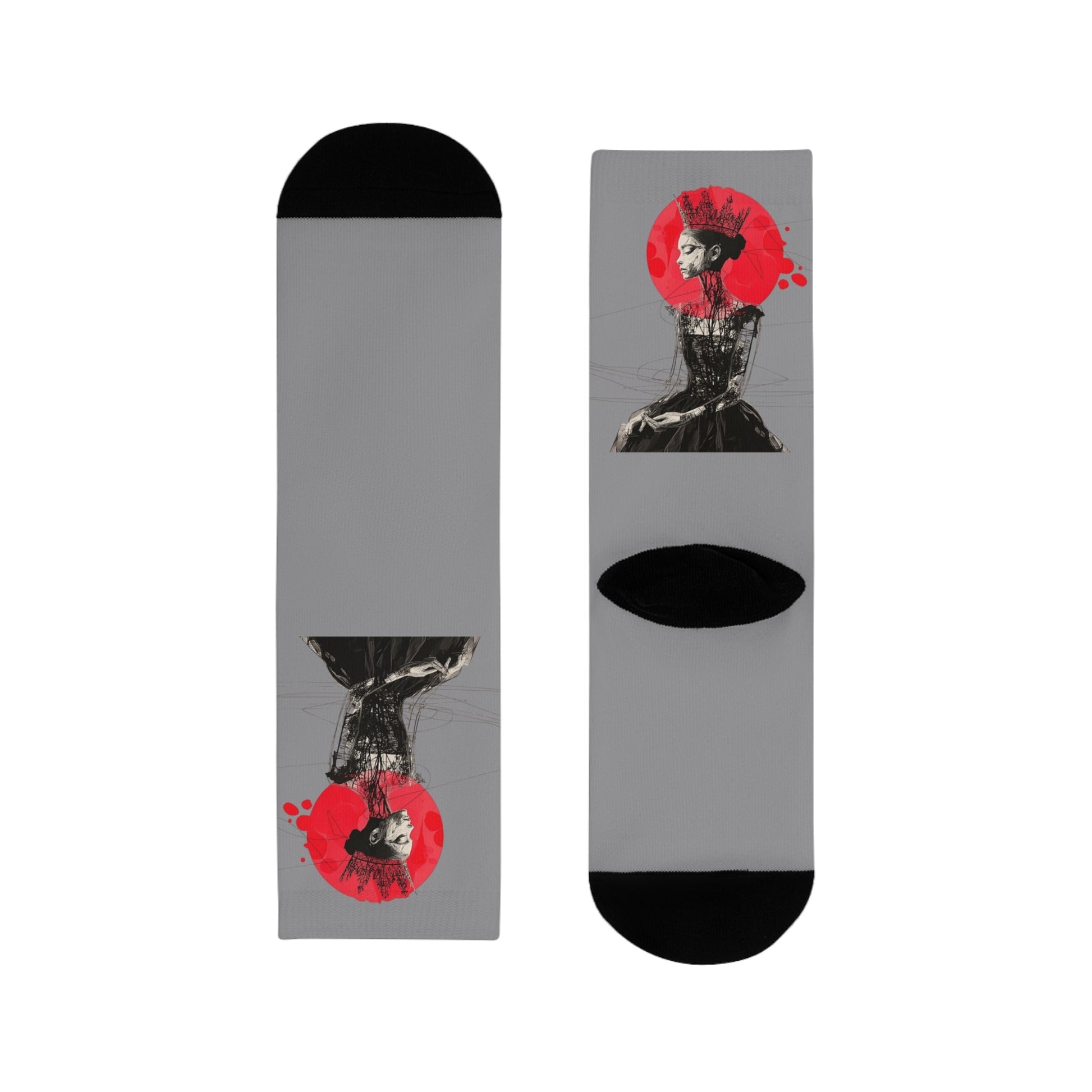 ✨ Style meets soul — right down to your toes. Stylish Sublimation Crew Socks - Unique Gift for Art Lovers, Trendy Sock Designs, Fashionable Accessories, Perfect for Everyday Wear, [...] - Metamorphosis Creations