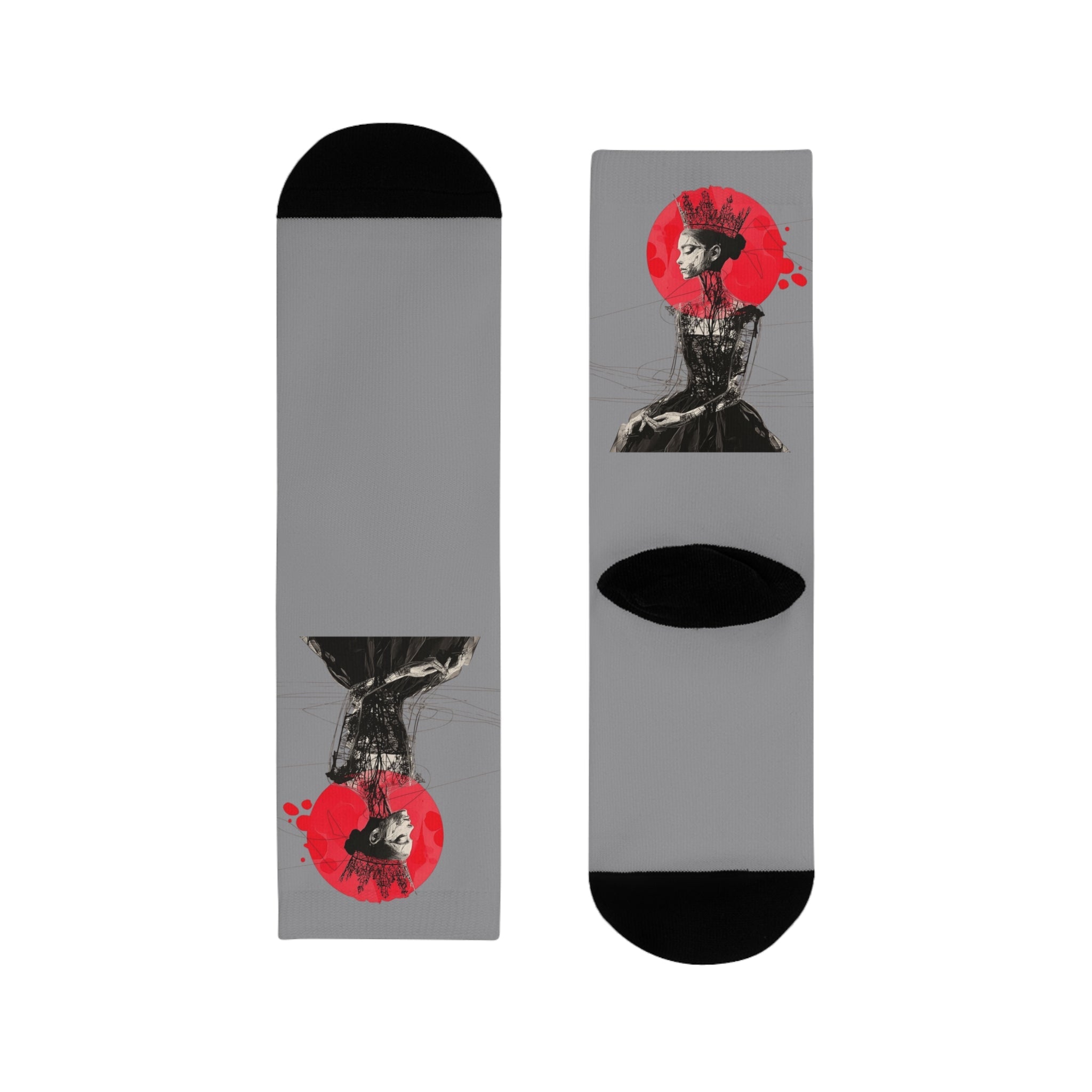✨ Style meets soul — right down to your toes. Stylish Sublimation Crew Socks - Unique Gift for Art Lovers, Trendy Sock Designs, Fashionable Accessories, Perfect for Everyday Wear, [...] - Metamorphosis Creations