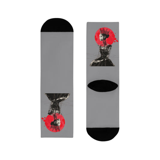 ✨ Style meets soul — right down to your toes. Stylish Sublimation Crew Socks - Unique Gift for Art Lovers, Trendy Sock Designs, Fashionable Accessories, Perfect for Everyday Wear, [...] - Metamorphosis Creations