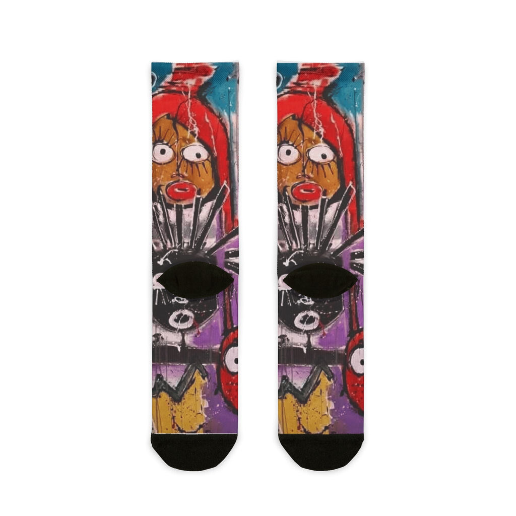 ✨ Style meets soul — right down to your toes. Vibrant Art Crew Socks, Colorful Graphic Socks, Unique Street Art Fashion, Perfect Gift for Art Lovers, Casual Everyday Wear, Trendy [...] - Metamorphosis Creations