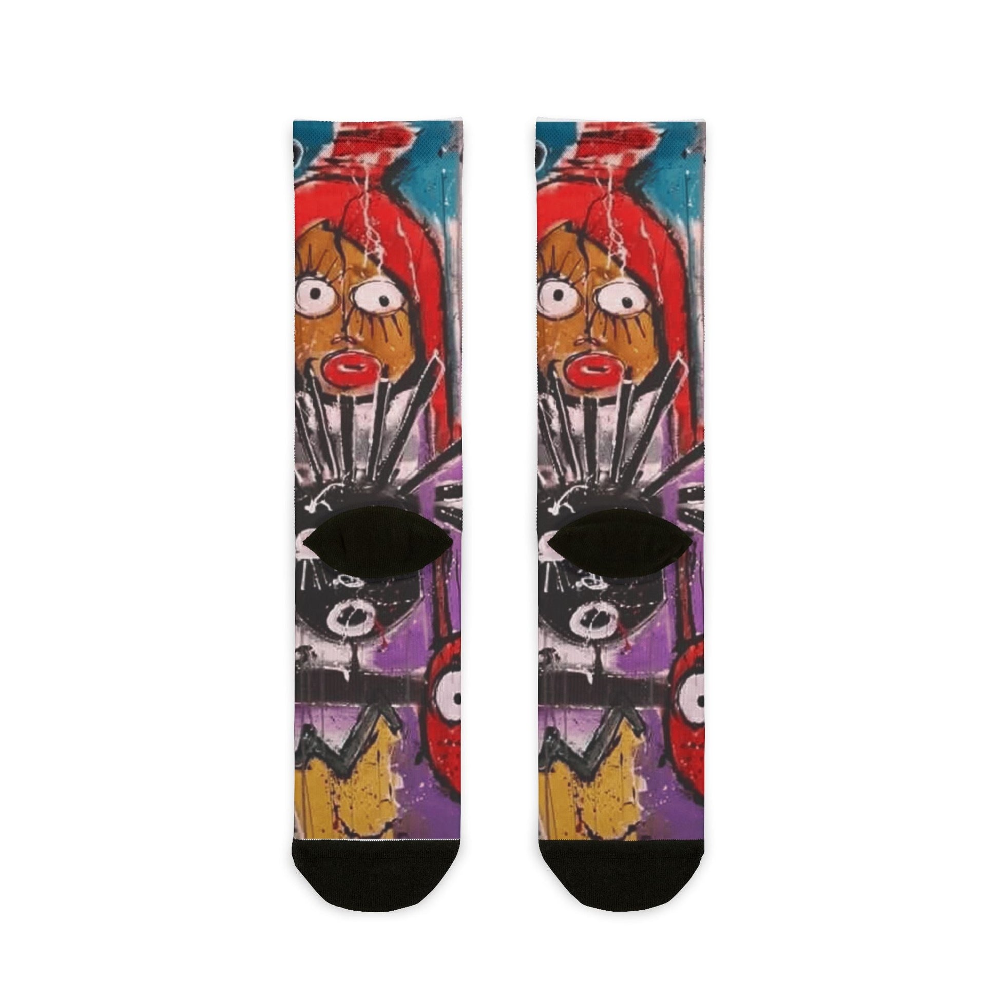 ✨ Style meets soul — right down to your toes. Vibrant Art Crew Socks, Colorful Graphic Socks, Unique Street Art Fashion, Perfect Gift for Art Lovers, Casual Everyday Wear, Trendy [...] - Metamorphosis Creations