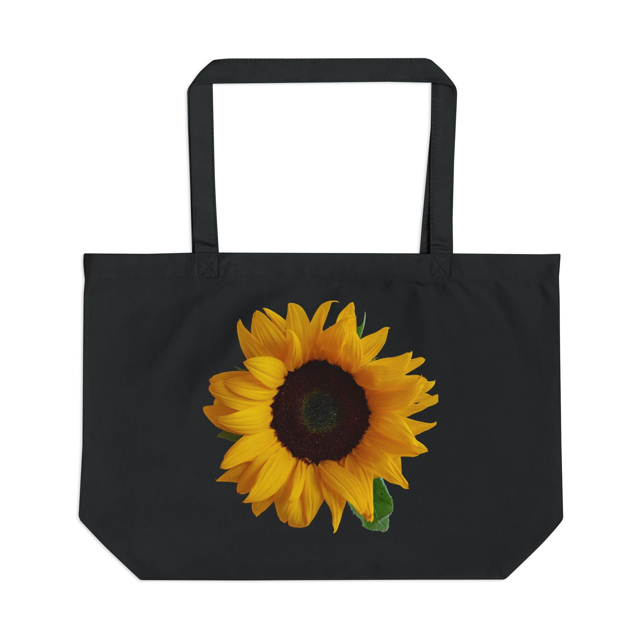 Sunflower Large Eco Tote | Reusable Shopping Bag, Summer Tote, Beach Bag, Eco - Friendly Gift, Grocery Tote - Metamorphosis Creations