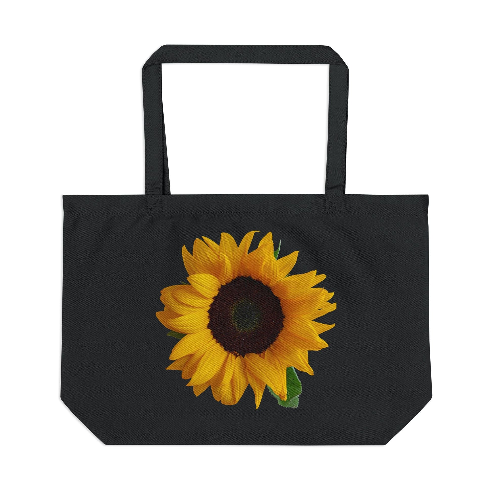 Sunflower Large Eco Tote | Reusable Shopping Bag, Summer Tote, Beach Bag, Eco - Friendly Gift, Grocery Tote - Metamorphosis Creations