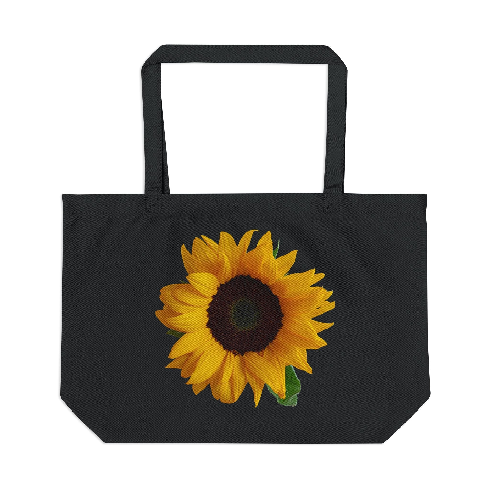 Sunflower Large Eco Tote | Reusable Shopping Bag, Summer Tote, Beach Bag, Eco - Friendly Gift, Grocery Tote - Metamorphosis Creations