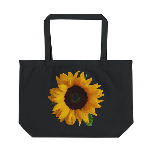 Sunflower Large Eco Tote | Reusable Shopping Bag, Summer Tote, Beach Bag, Eco - Friendly Gift, Grocery Tote - Metamorphosis Creations