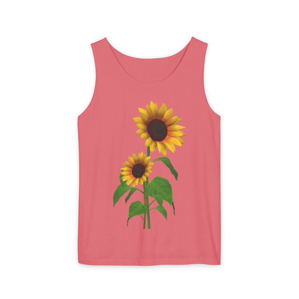 Sunflower Unisex Tank Top - Relaxed Summer Wear, Gift for Garden Lovers, Casual Beach Vibes, Perfect for Spring Celebrations, Gift Idea - Metamorphosis Creations