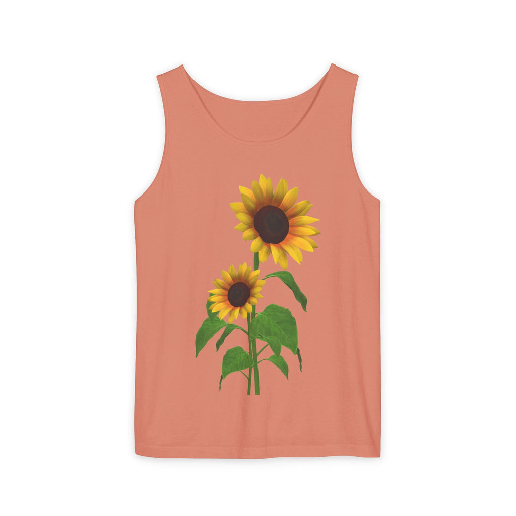 Sunflower Unisex Tank Top - Relaxed Summer Wear, Gift for Garden Lovers, Casual Beach Vibes, Perfect for Spring Celebrations, Gift Idea - Metamorphosis Creations