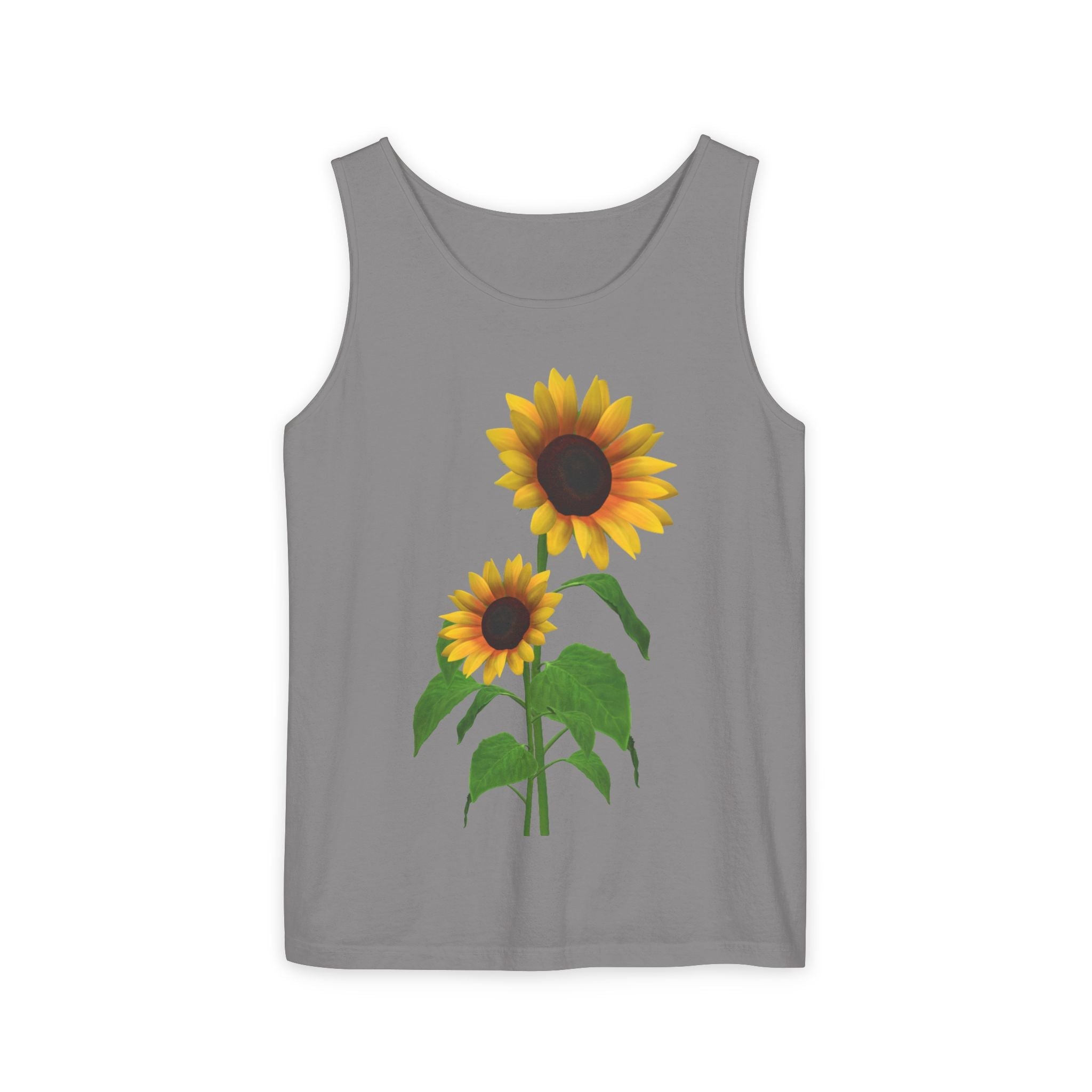 Sunflower Unisex Tank Top - Relaxed Summer Wear, Gift for Garden Lovers, Casual Beach Vibes, Perfect for Spring Celebrations, Gift Idea - Metamorphosis Creations