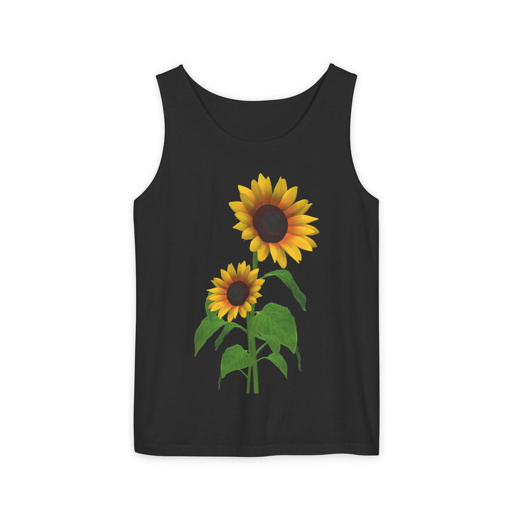 Sunflower Unisex Tank Top - Relaxed Summer Wear, Gift for Garden Lovers, Casual Beach Vibes, Perfect for Spring Celebrations, Gift Idea - Metamorphosis Creations