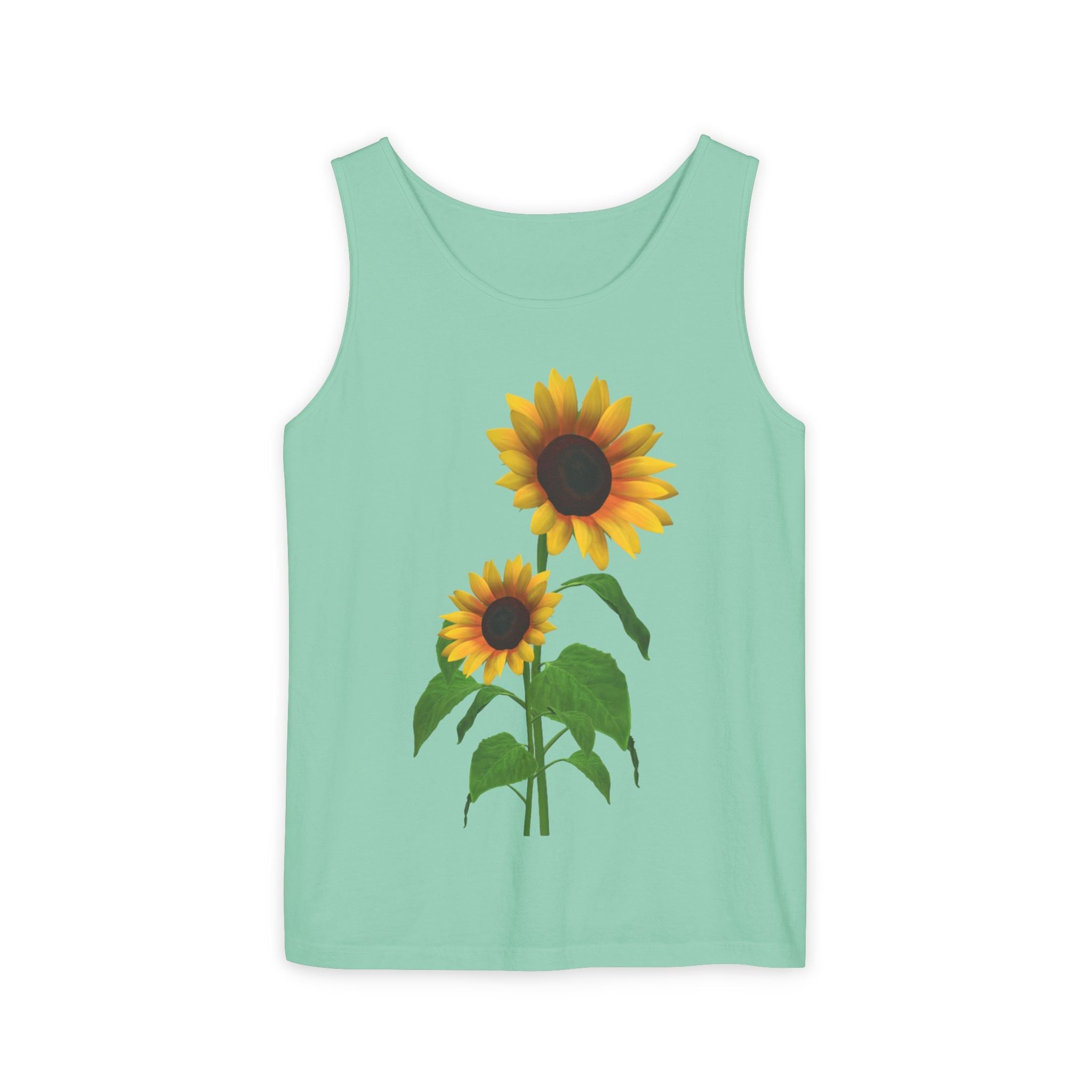 Sunflower Unisex Tank Top - Relaxed Summer Wear, Gift for Garden Lovers, Casual Beach Vibes, Perfect for Spring Celebrations, Gift Idea - Metamorphosis Creations