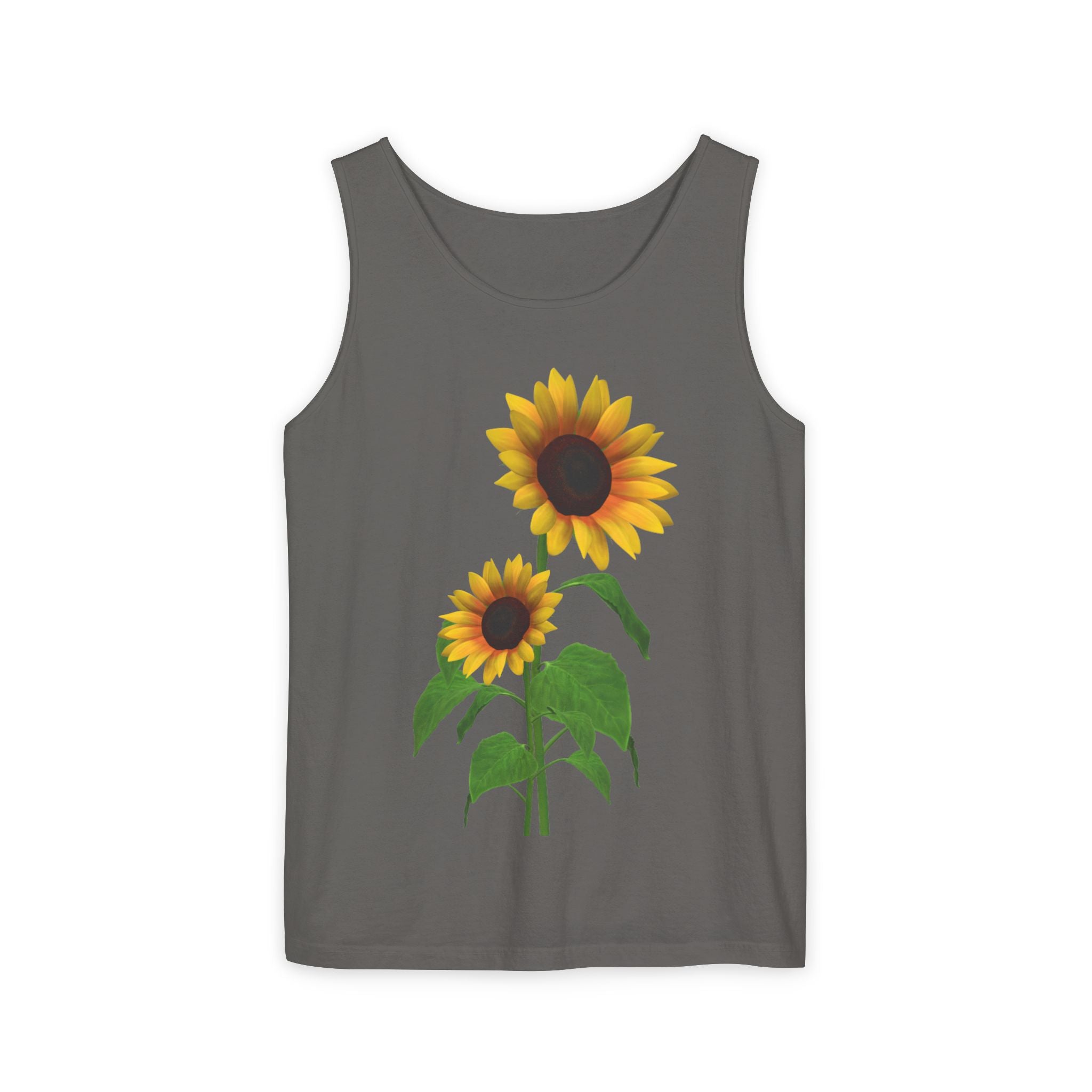 Sunflower Unisex Tank Top - Relaxed Summer Wear, Gift for Garden Lovers, Casual Beach Vibes, Perfect for Spring Celebrations, Gift Idea - Metamorphosis Creations