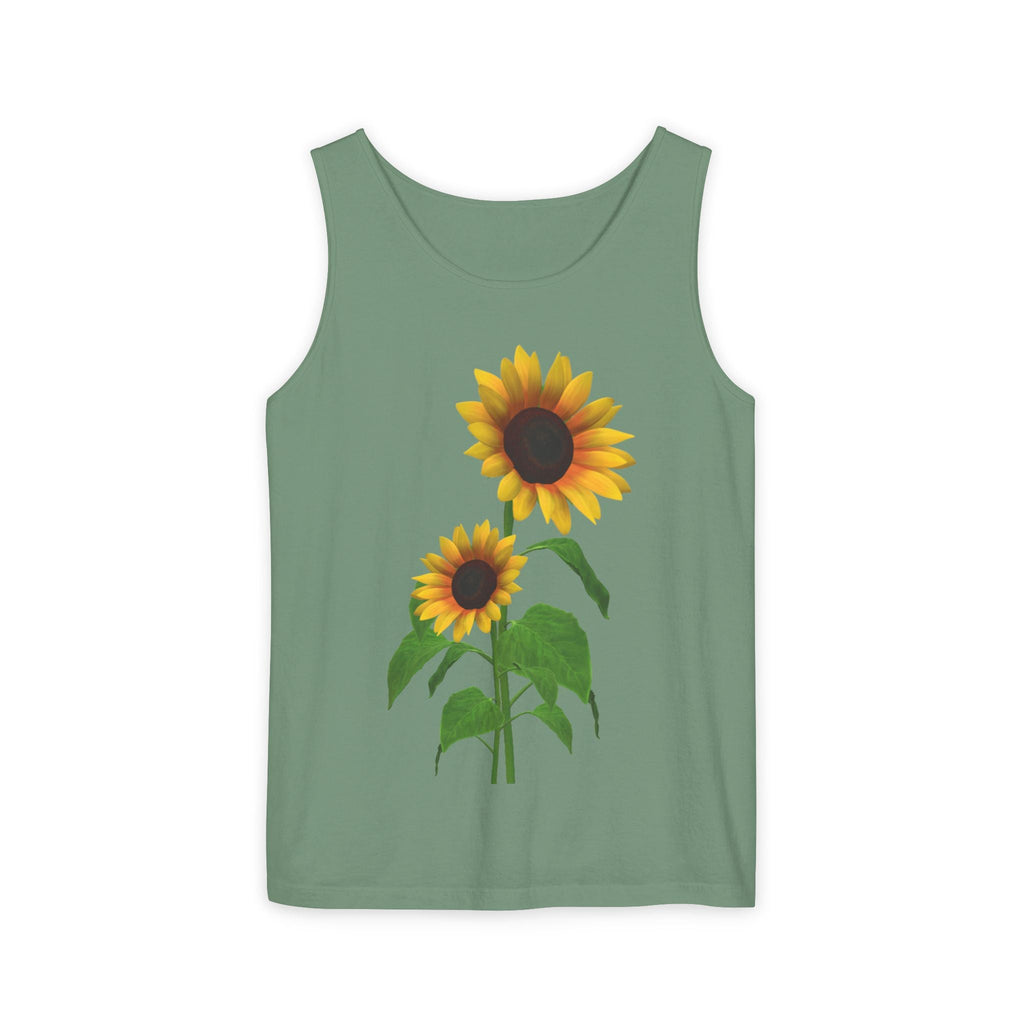 Sunflower Unisex Tank Top - Relaxed Summer Wear, Gift for Garden Lovers, Casual Beach Vibes, Perfect for Spring Celebrations, Gift Idea - Metamorphosis Creations
