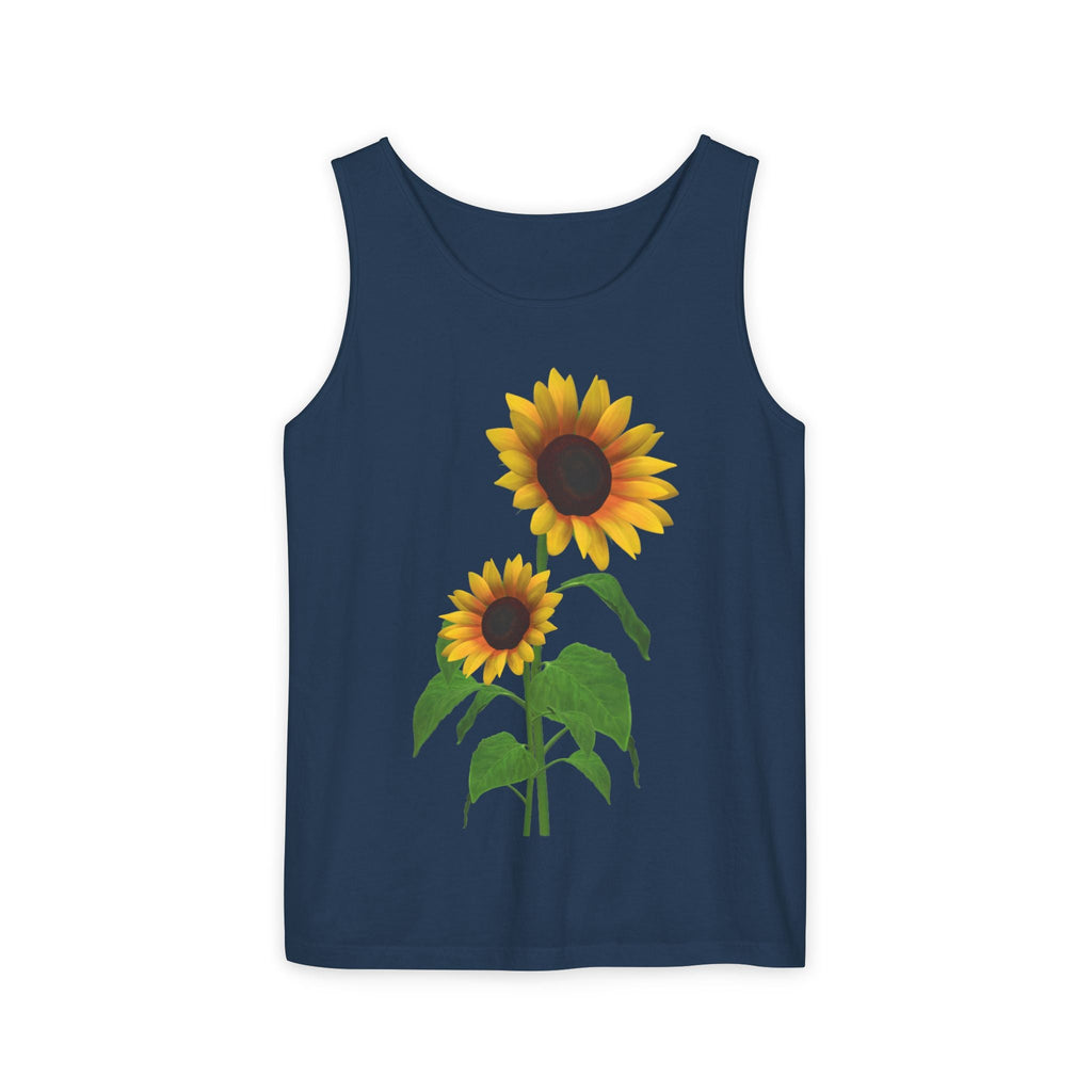 Sunflower Unisex Tank Top - Relaxed Summer Wear, Gift for Garden Lovers, Casual Beach Vibes, Perfect for Spring Celebrations, Gift Idea - Metamorphosis Creations