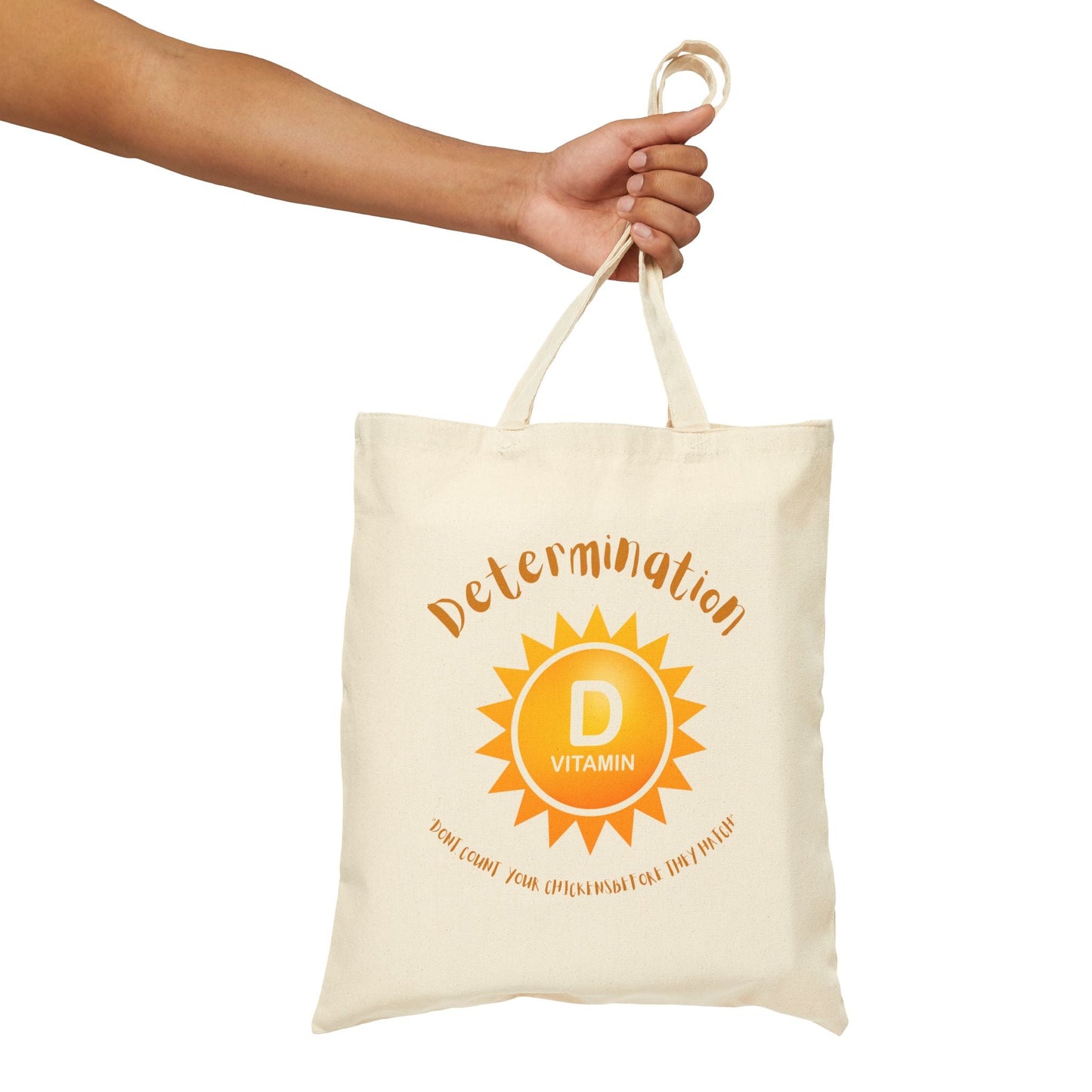 Sunshine Inspired Cotton Canvas Tote Bag - Motivational, Sustainable, Eco - Friendly, Summer Accessory, Gift for Her - Metamorphosis Creations