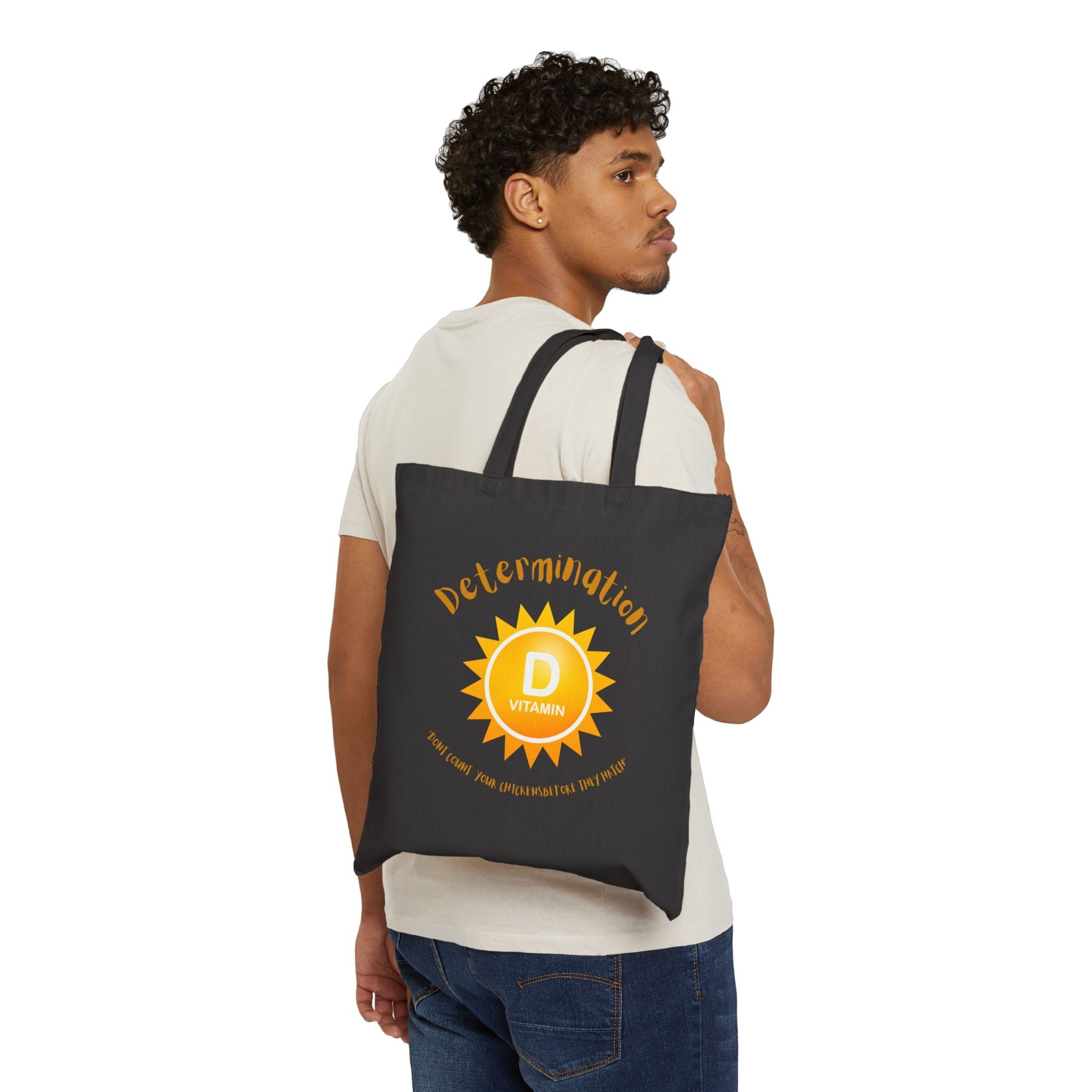 Sunshine Inspired Cotton Canvas Tote Bag - Motivational, Sustainable, Eco - Friendly, Summer Accessory, Gift for Her - Metamorphosis Creations