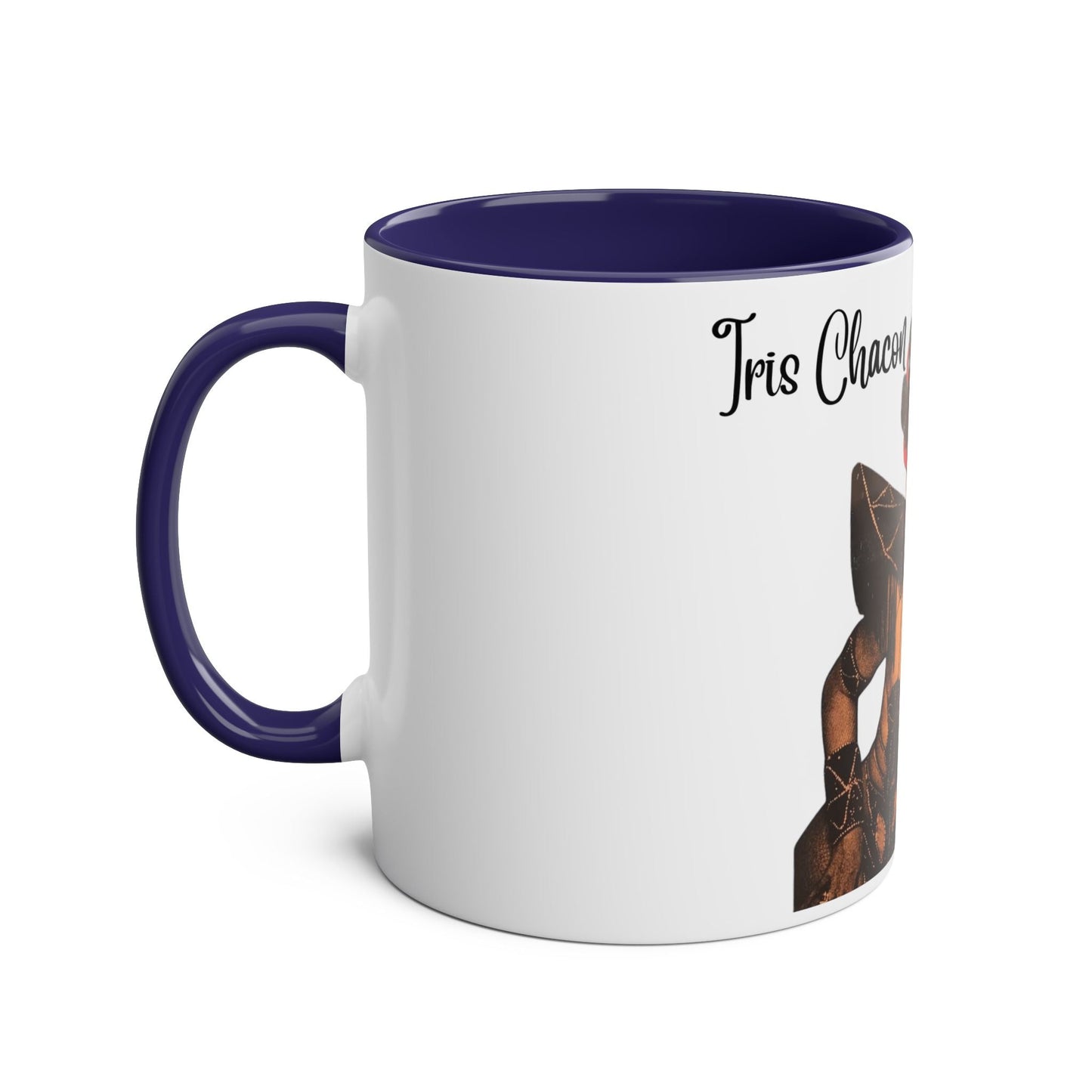 The onli one Iris Chacon Unique Two - Tone Coffee Mug - Iris Chacon Inspired Art, Trendy Mug for Coffee Lovers, Gift for Her, Retro Style, - Metamorphosis Creations