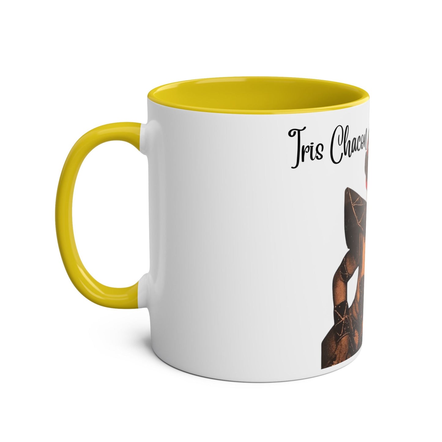 The onli one Iris Chacon Unique Two - Tone Coffee Mug - Iris Chacon Inspired Art, Trendy Mug for Coffee Lovers, Gift for Her, Retro Style, - Metamorphosis Creations