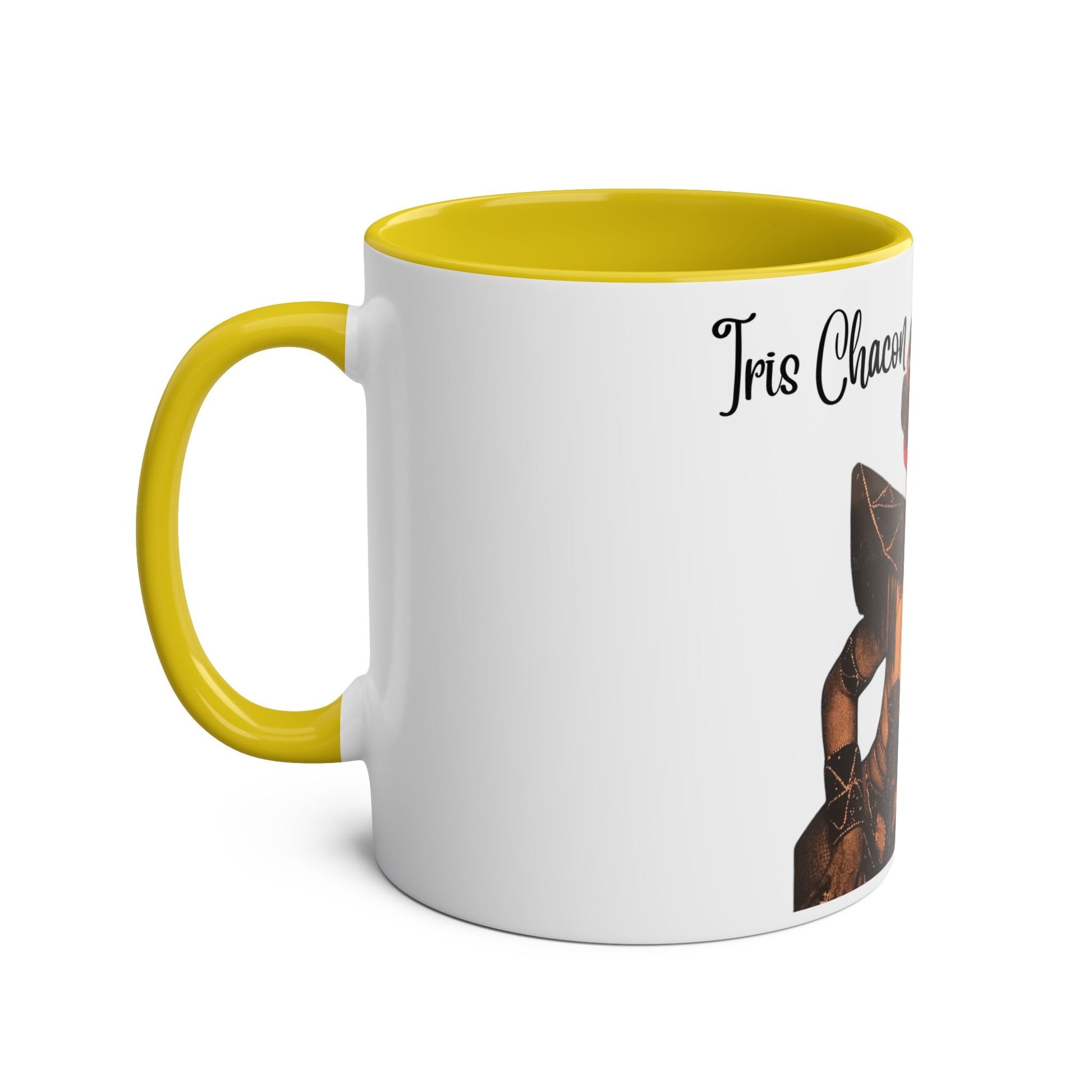 The onli one Iris Chacon Unique Two - Tone Coffee Mug - Iris Chacon Inspired Art, Trendy Mug for Coffee Lovers, Gift for Her, Retro Style, - Metamorphosis Creations