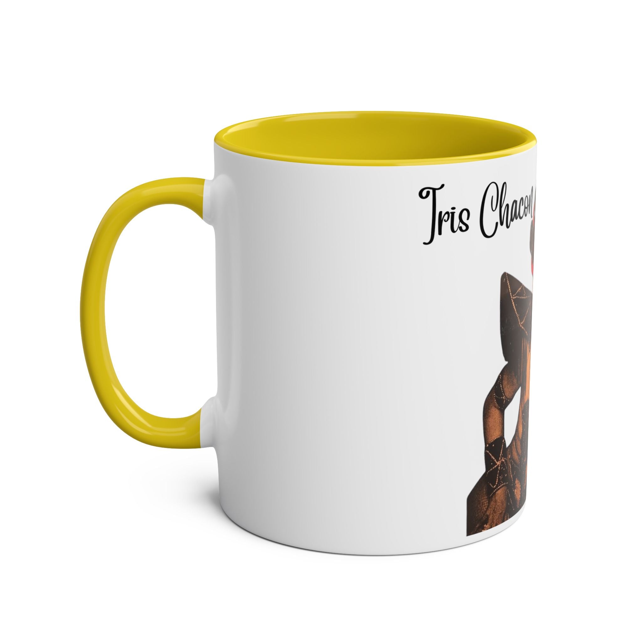 The onli one Iris Chacon Unique Two - Tone Coffee Mug - Iris Chacon Inspired Art, Trendy Mug for Coffee Lovers, Gift for Her, Retro Style, - Metamorphosis Creations