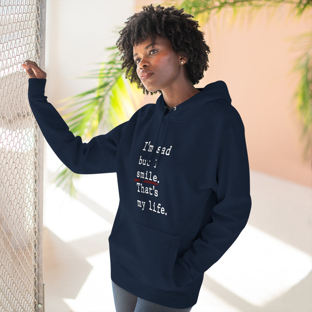 Three - Panel Inspirational Hoodie, Casual Comfort, Gift for Friends, Everyday Wear, Mindfulness Apparel, Cozy Layer - Metamorphosis Creations