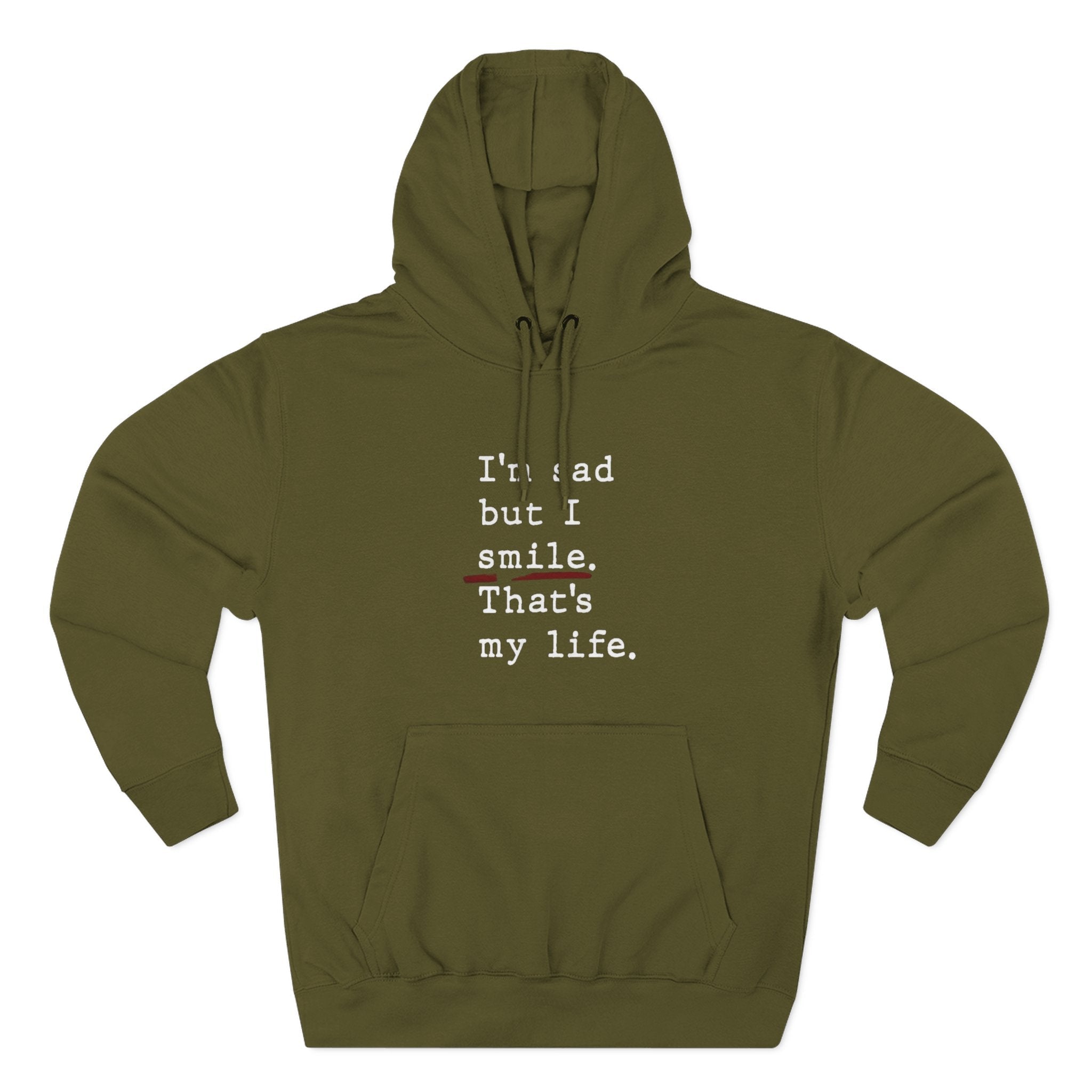 Three - Panel Inspirational Hoodie, Casual Comfort, Gift for Friends, Everyday Wear, Mindfulness Apparel, Cozy Layer - Metamorphosis Creations