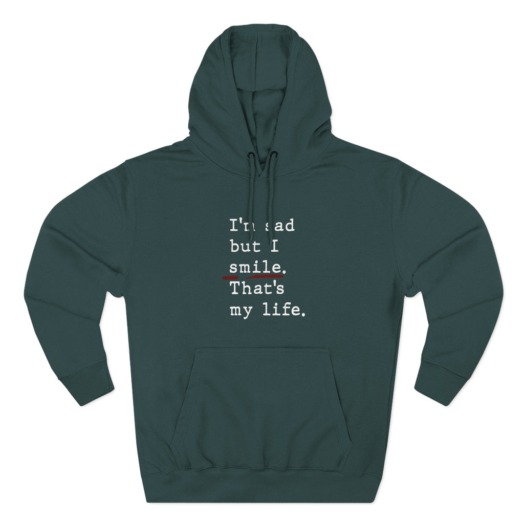 Three - Panel Inspirational Hoodie, Casual Comfort, Gift for Friends, Everyday Wear, Mindfulness Apparel, Cozy Layer - Metamorphosis Creations