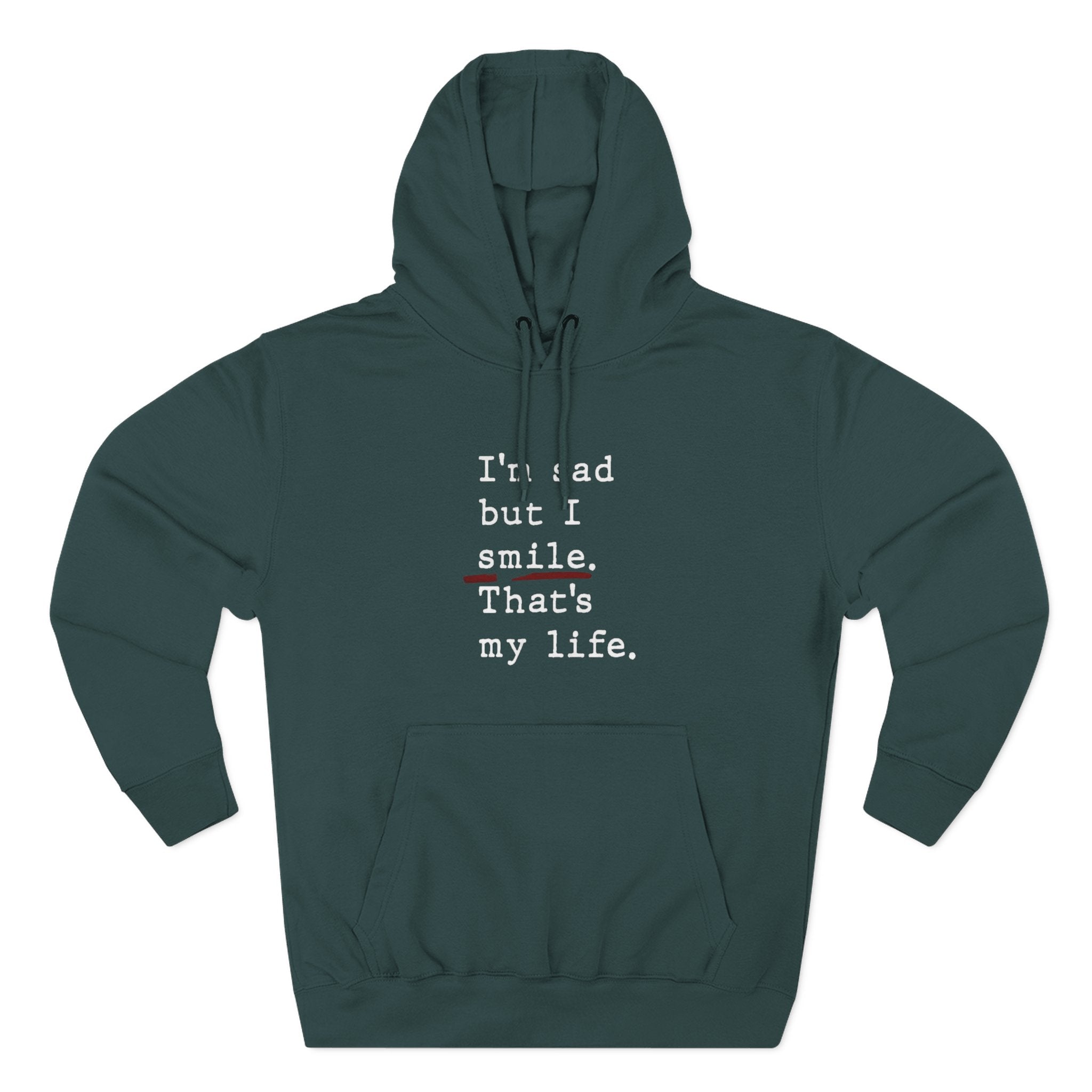 Three - Panel Inspirational Hoodie, Casual Comfort, Gift for Friends, Everyday Wear, Mindfulness Apparel, Cozy Layer - Metamorphosis Creations