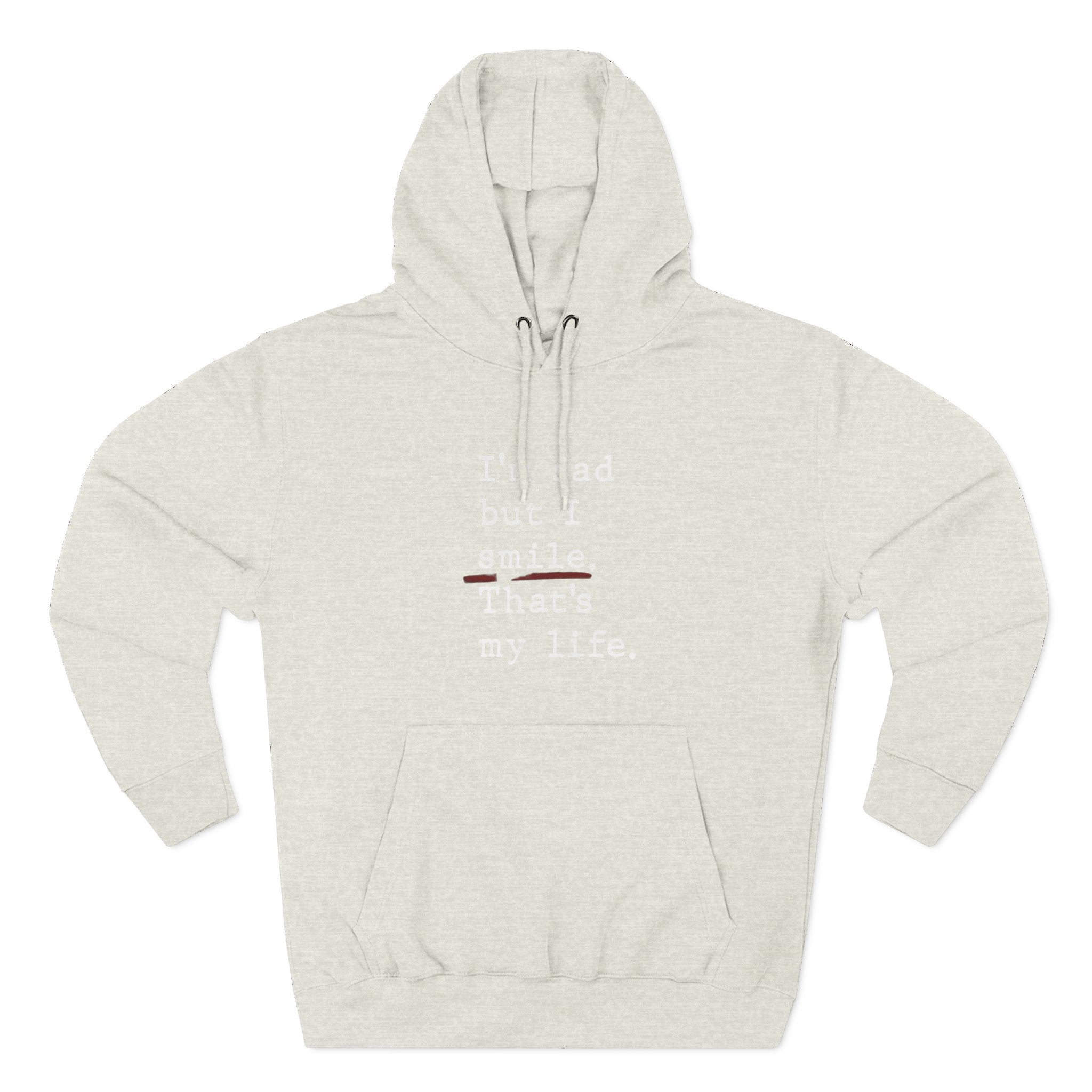 Three - Panel Inspirational Hoodie, Casual Comfort, Gift for Friends, Everyday Wear, Mindfulness Apparel, Cozy Layer - Metamorphosis Creations