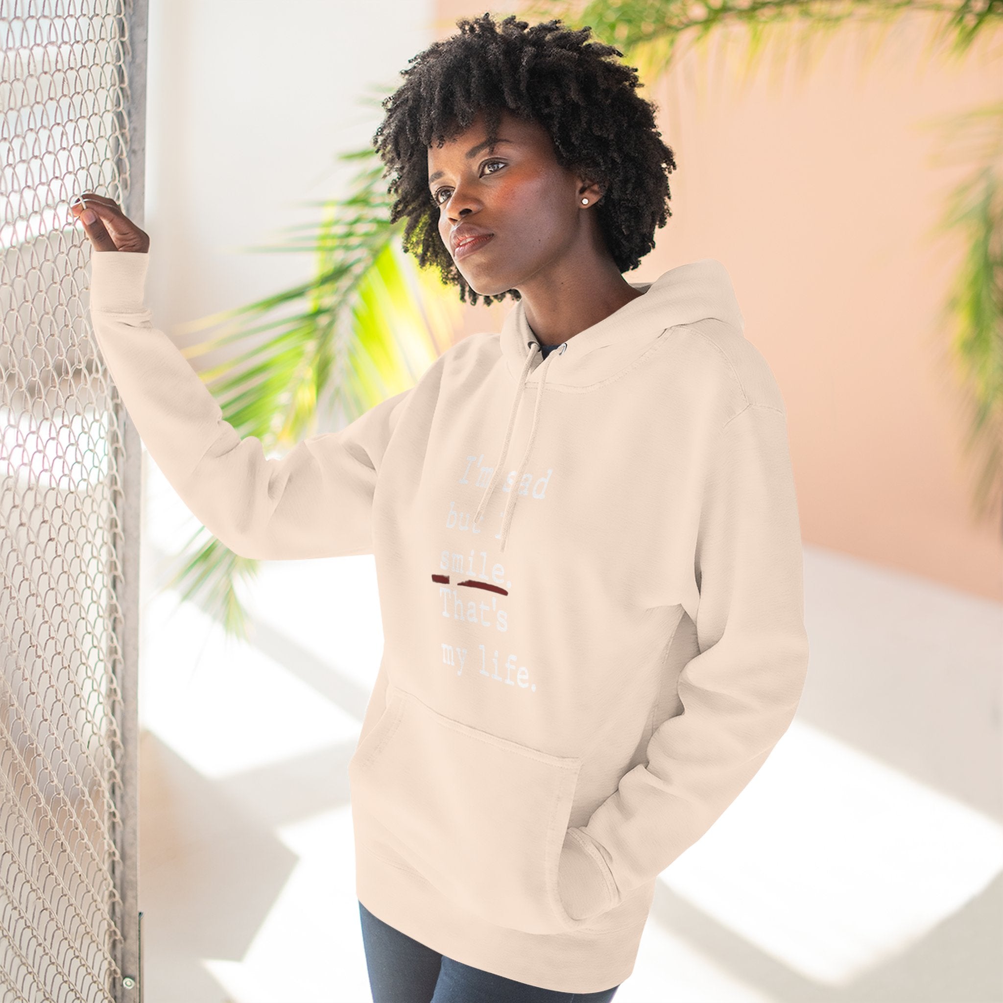 Three - Panel Inspirational Hoodie, Casual Comfort, Gift for Friends, Everyday Wear, Mindfulness Apparel, Cozy Layer - Metamorphosis Creations