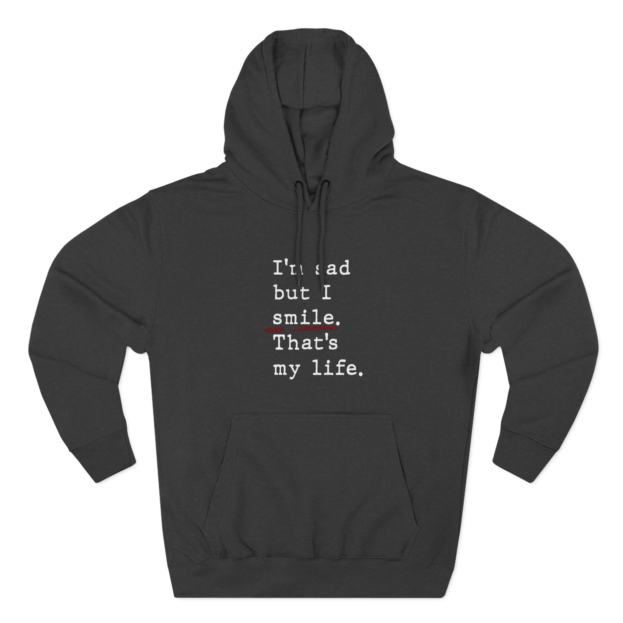Three - Panel Inspirational Hoodie, Casual Comfort, Gift for Friends, Everyday Wear, Mindfulness Apparel, Cozy Layer - Metamorphosis Creations