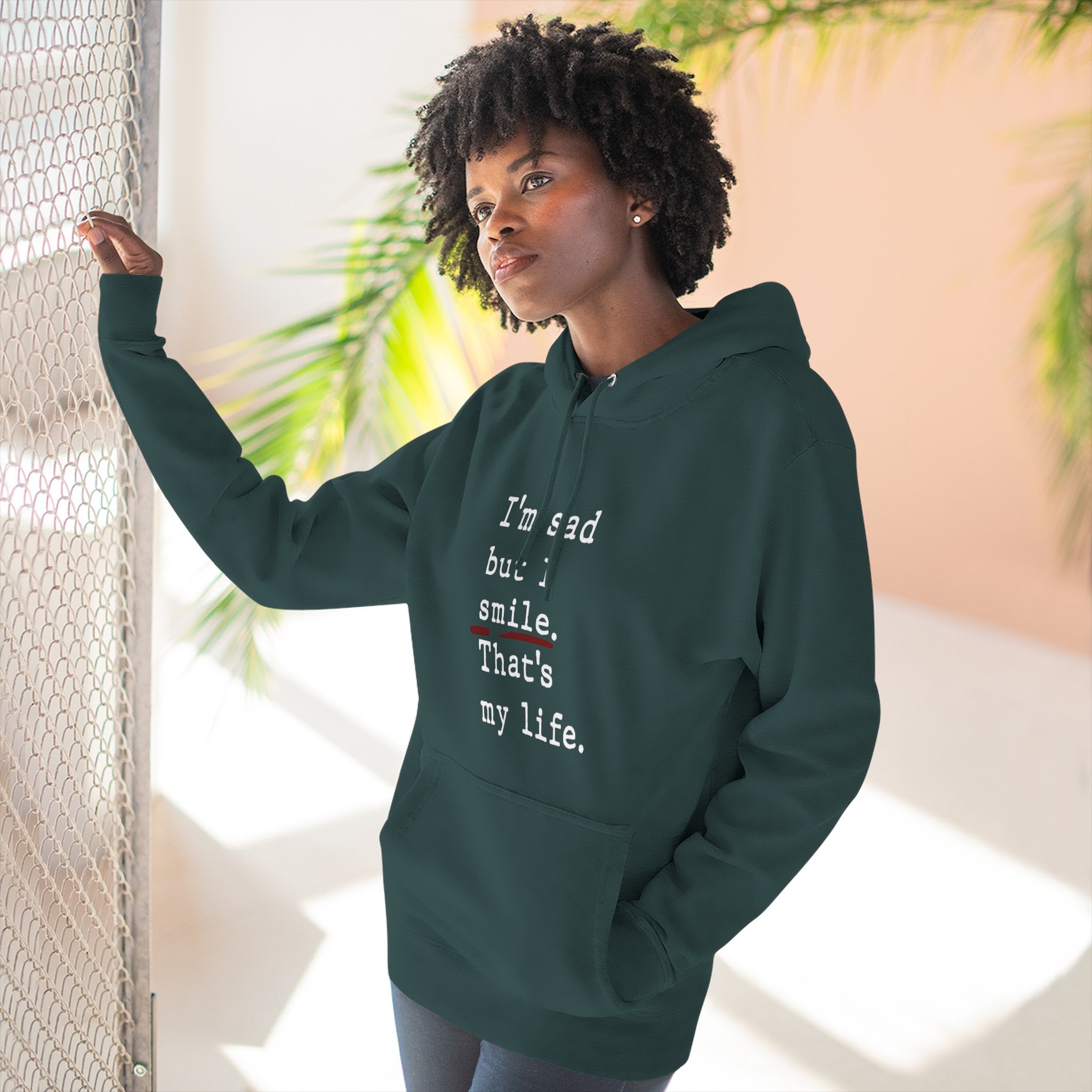 Three - Panel Inspirational Hoodie, Casual Comfort, Gift for Friends, Everyday Wear, Mindfulness Apparel, Cozy Layer - Metamorphosis Creations