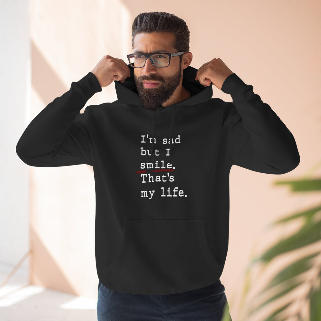 Three - Panel Inspirational Hoodie, Casual Comfort, Gift for Friends, Everyday Wear, Mindfulness Apparel, Cozy Layer - Metamorphosis Creations