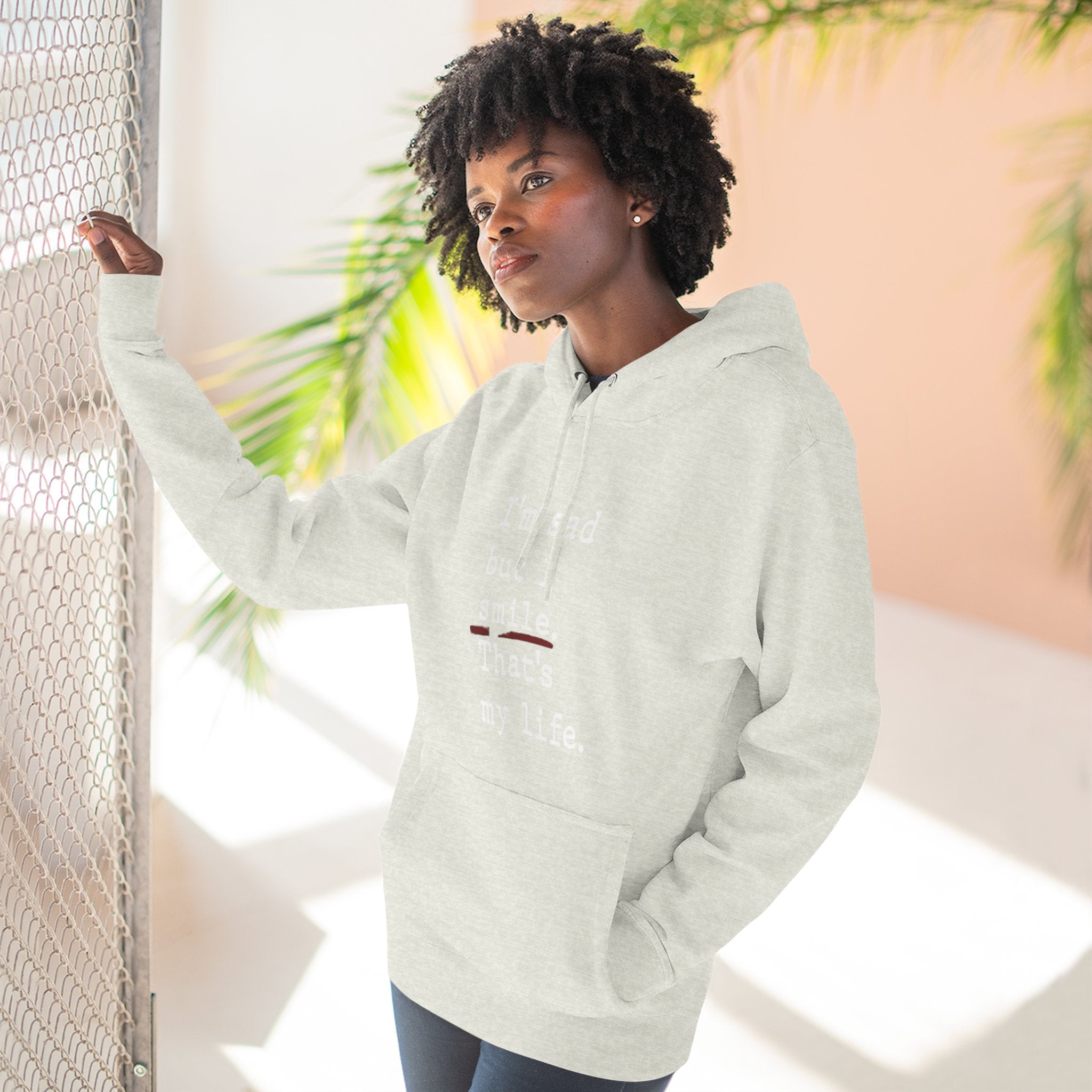 Three - Panel Inspirational Hoodie, Casual Comfort, Gift for Friends, Everyday Wear, Mindfulness Apparel, Cozy Layer - Metamorphosis Creations