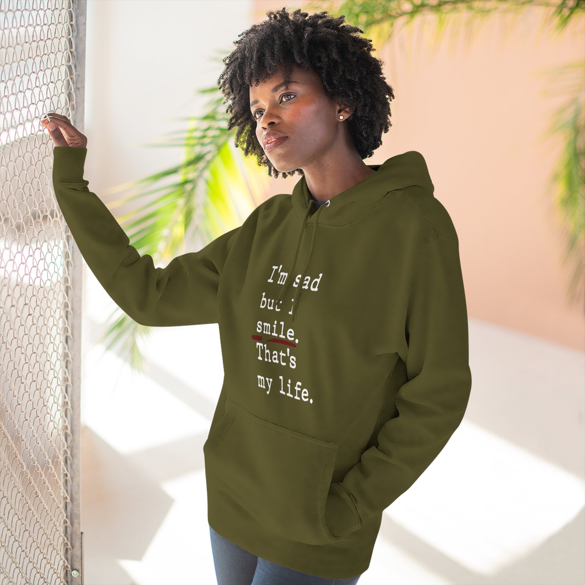 Three - Panel Inspirational Hoodie, Casual Comfort, Gift for Friends, Everyday Wear, Mindfulness Apparel, Cozy Layer - Metamorphosis Creations