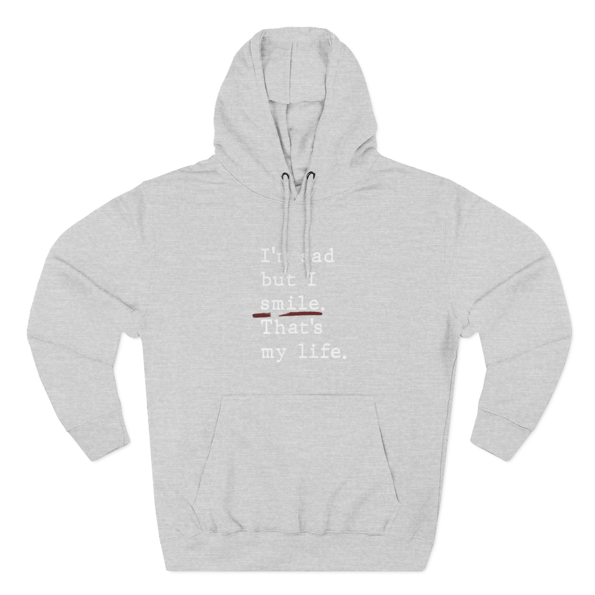 Three - Panel Inspirational Hoodie, Casual Comfort, Gift for Friends, Everyday Wear, Mindfulness Apparel, Cozy Layer - Metamorphosis Creations