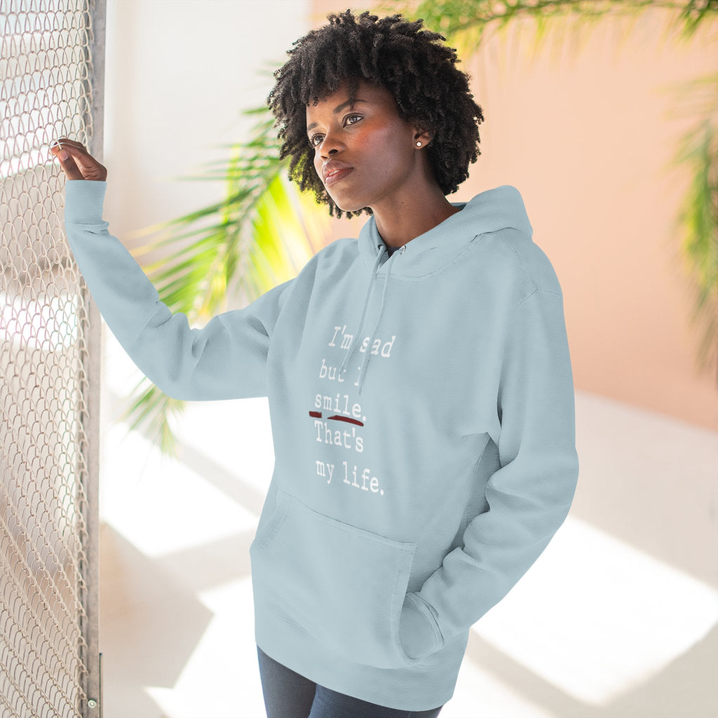 Three - Panel Inspirational Hoodie, Casual Comfort, Gift for Friends, Everyday Wear, Mindfulness Apparel, Cozy Layer - Metamorphosis Creations